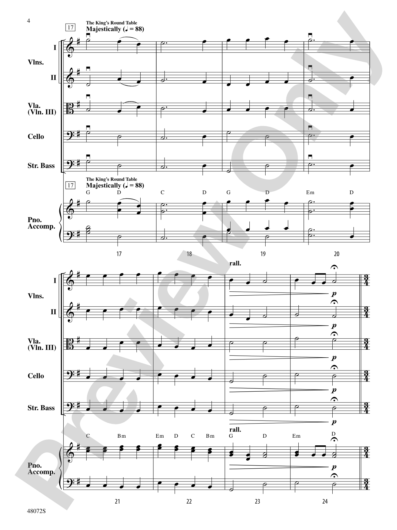 King Dorian's Court: String Orchestra Conductor Score & Parts