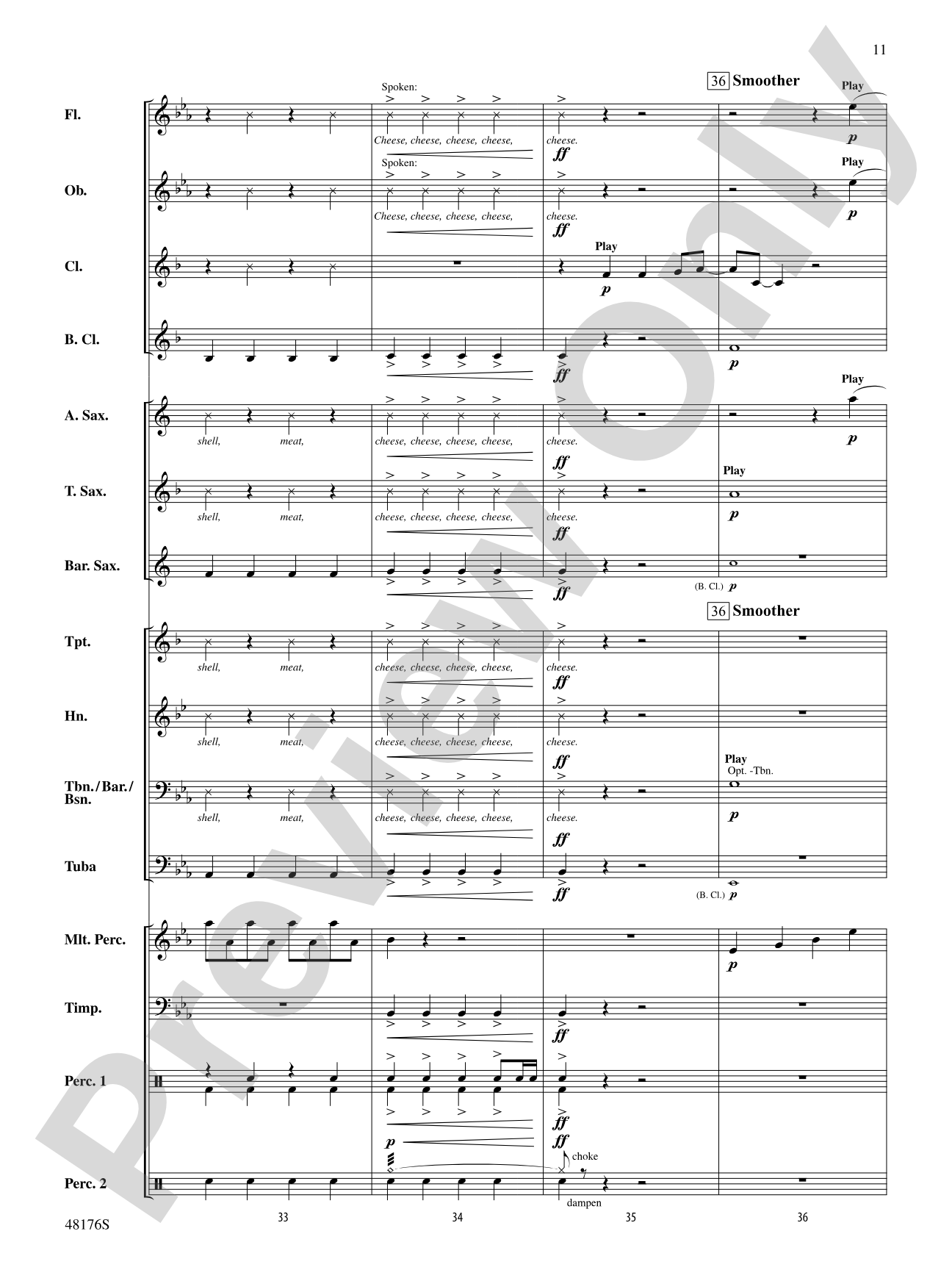It's Raining Tacos: Concert Band Conductor Score & Parts