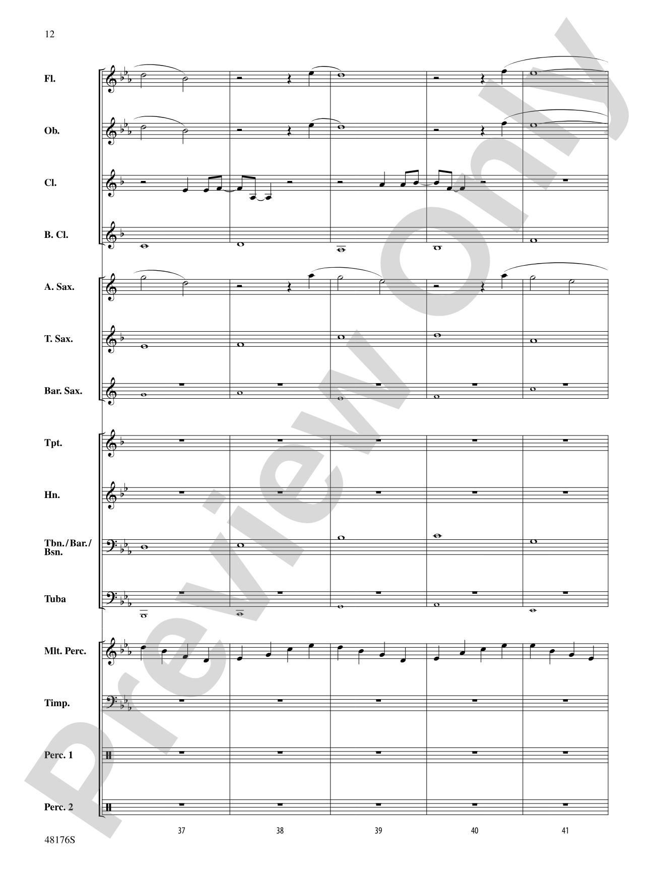 It's Raining Tacos: Concert Band Conductor Score & Parts