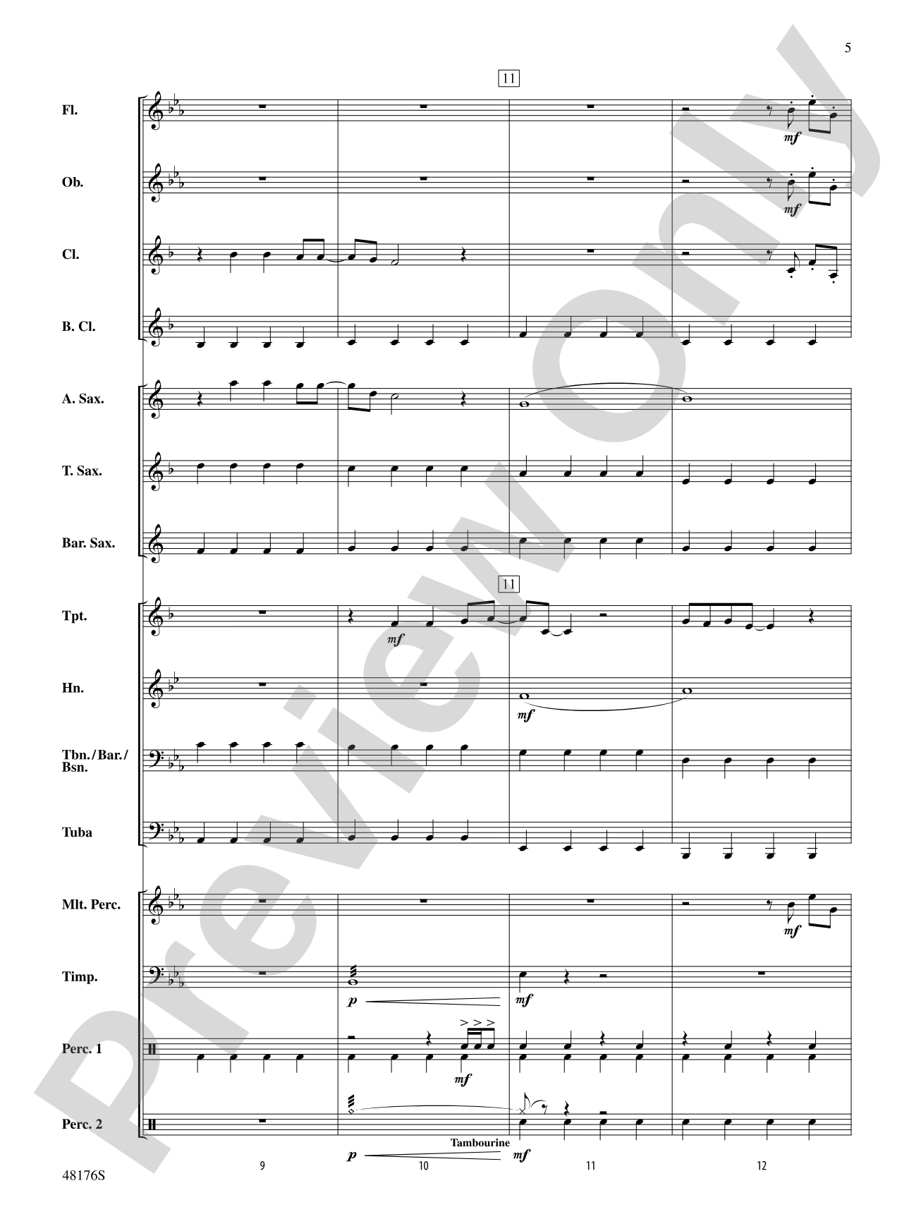 It's Raining Tacos: Concert Band Conductor Score & Parts