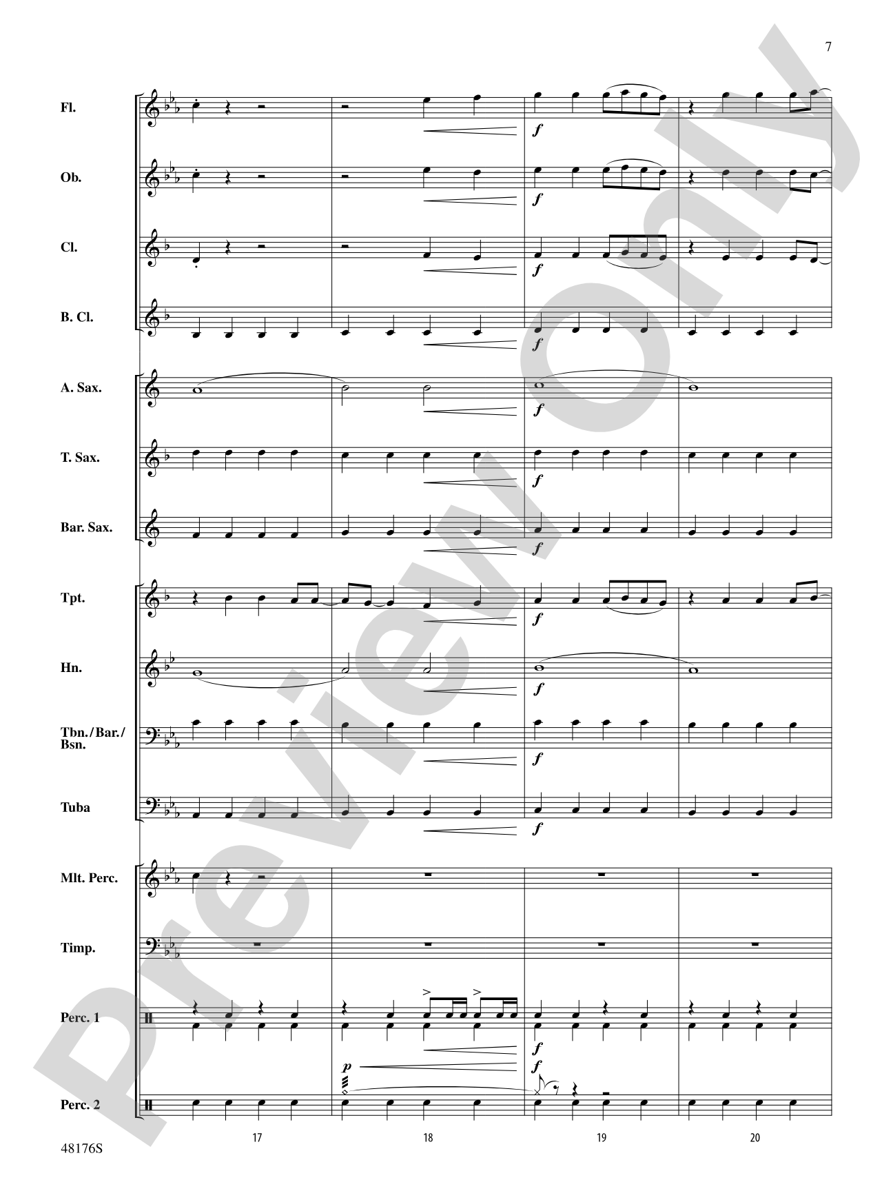 It's Raining Tacos: Concert Band Conductor Score & Parts