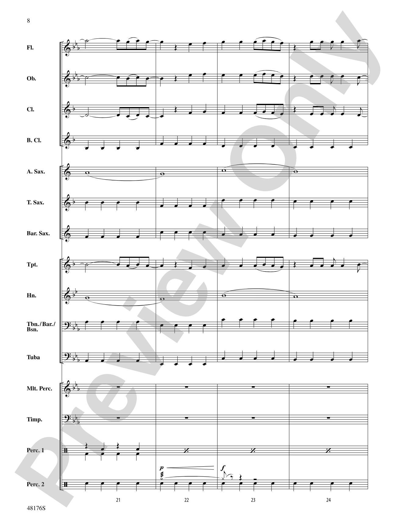It's Raining Tacos: Concert Band Conductor Score & Parts