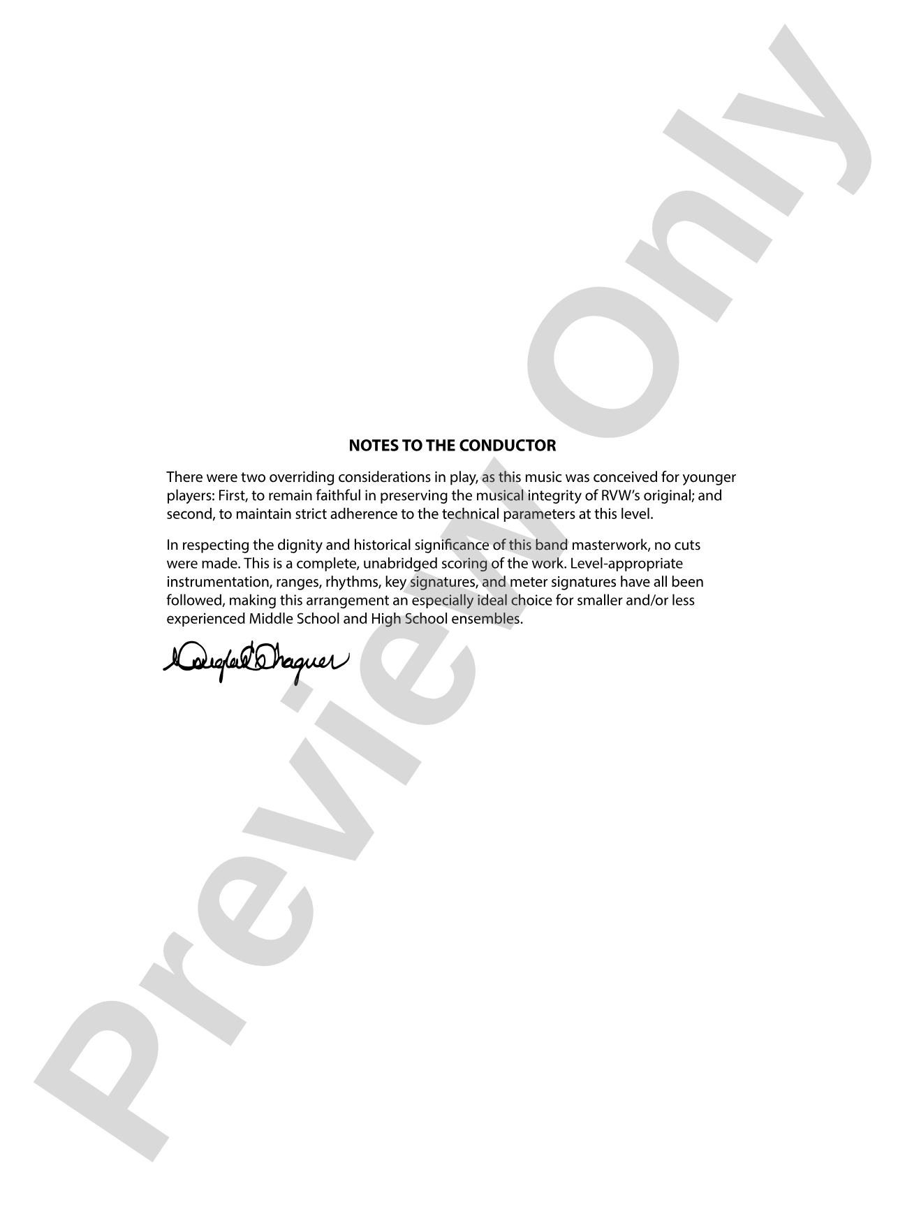 English Folk Song Suite: Concert Band Conductor Score & Parts