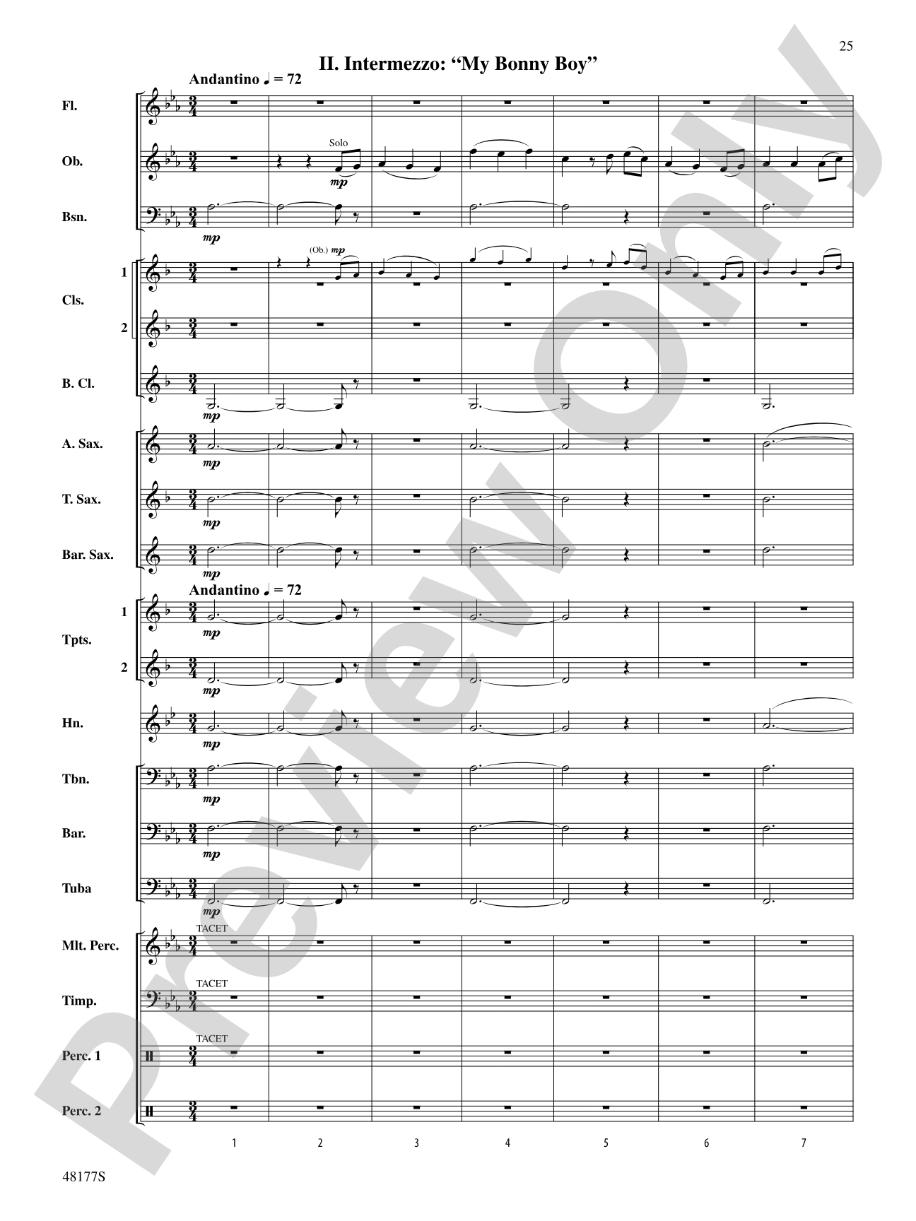 English Folk Song Suite: Concert Band Conductor Score & Parts