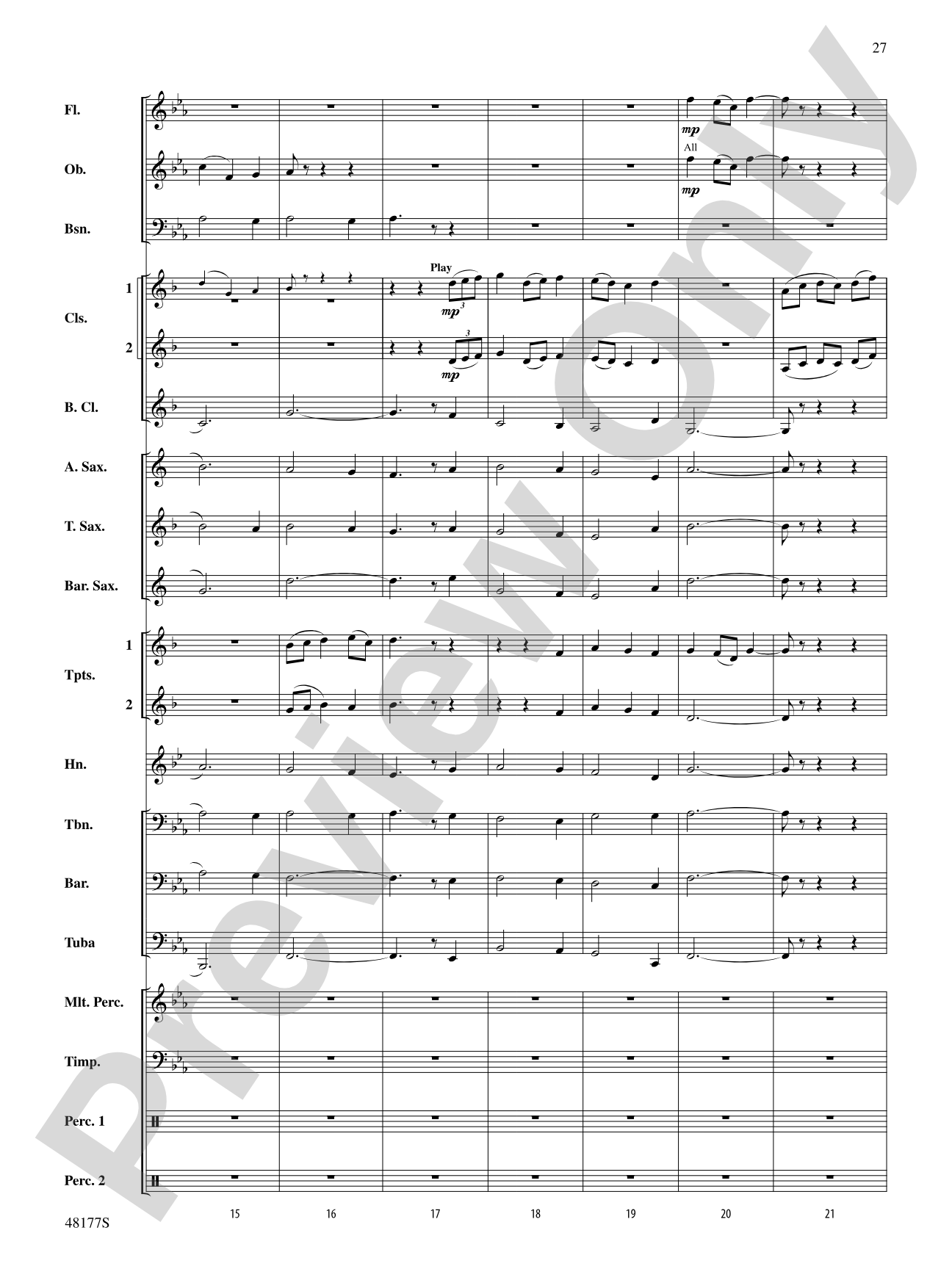 English Folk Song Suite: Concert Band Conductor Score & Parts