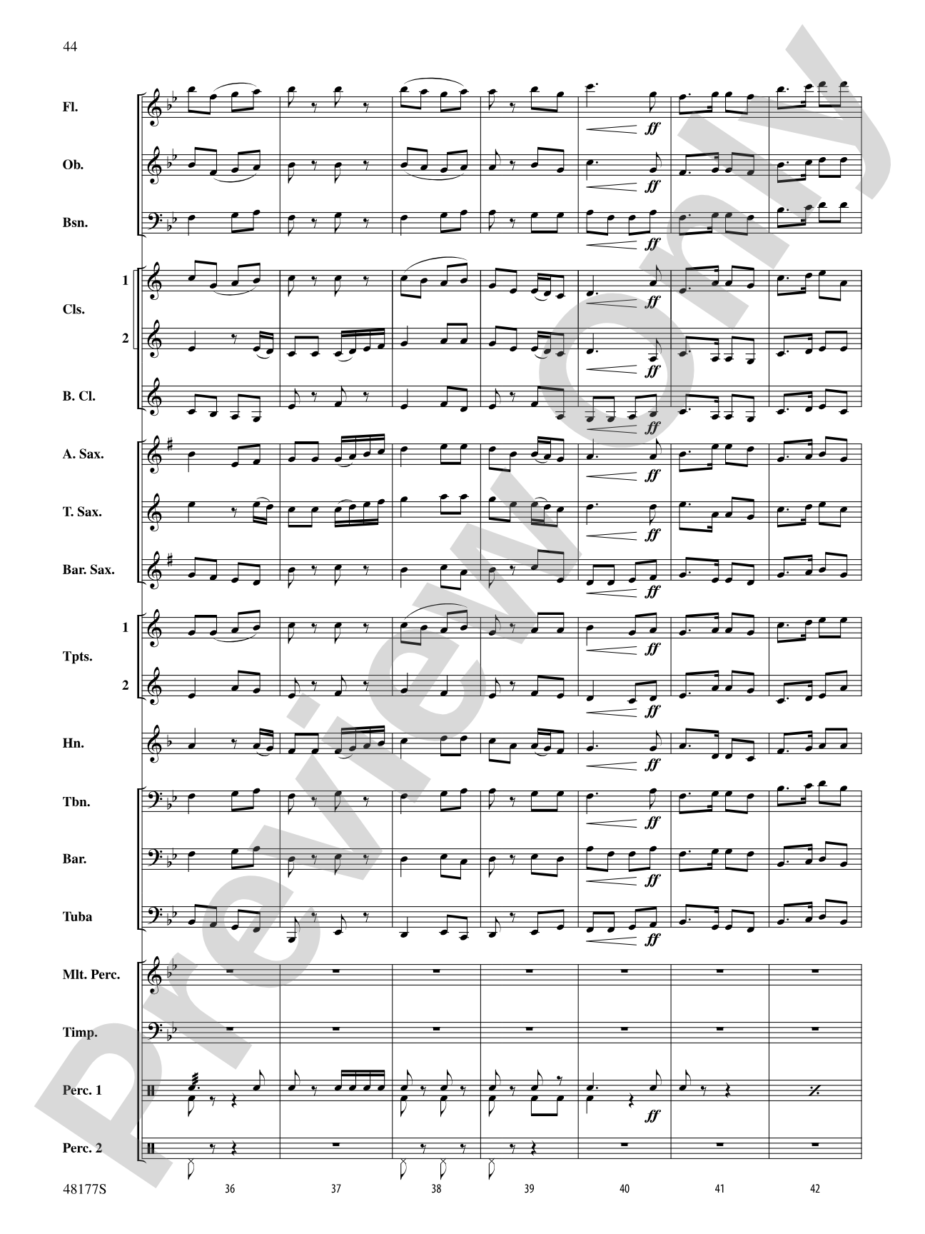 English Folk Song Suite: Concert Band Conductor Score & Parts