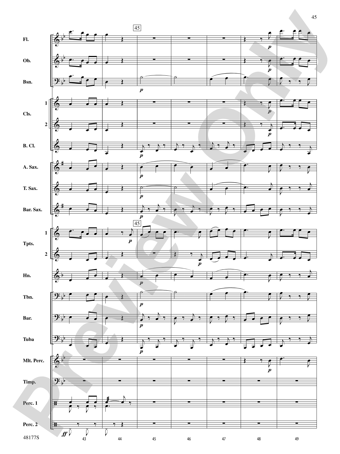 English Folk Song Suite: Concert Band Conductor Score & Parts