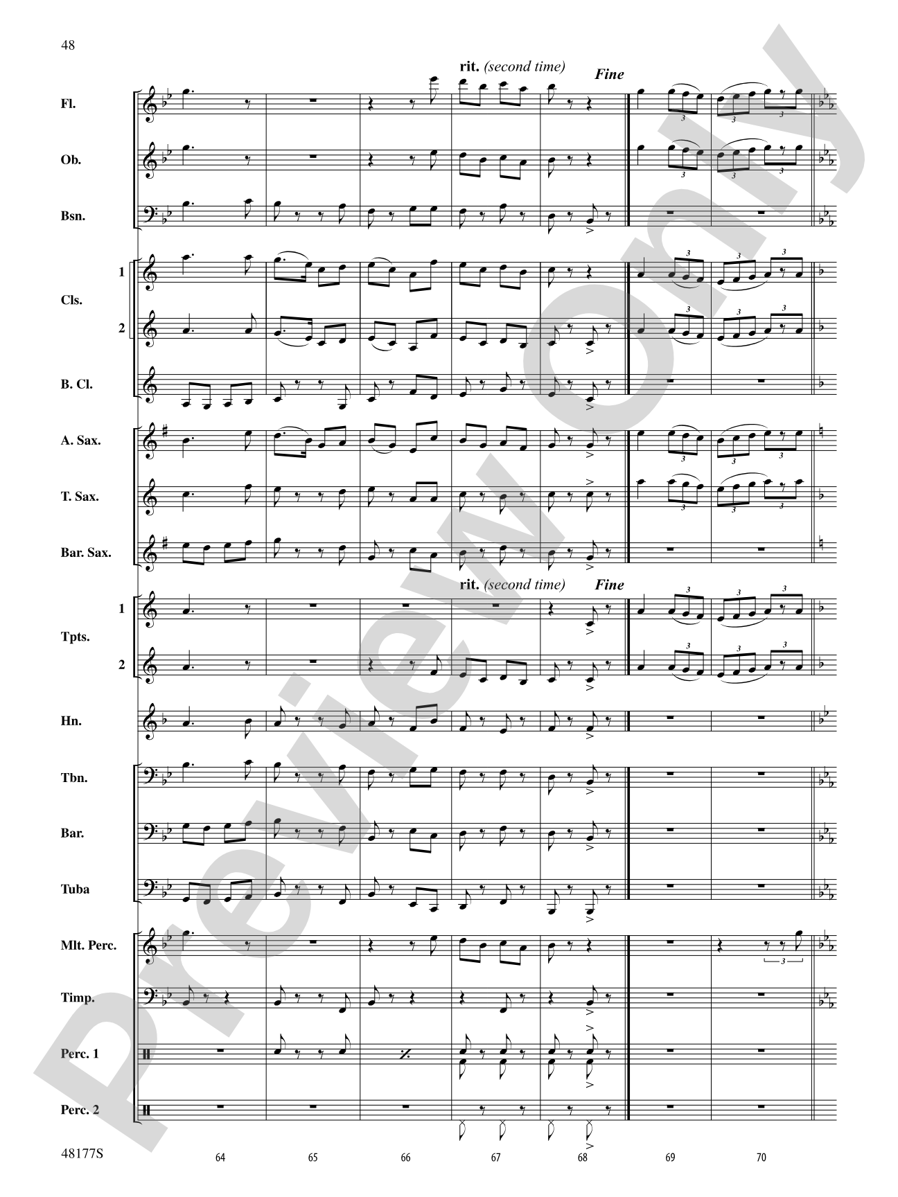 English Folk Song Suite: Concert Band Conductor Score & Parts