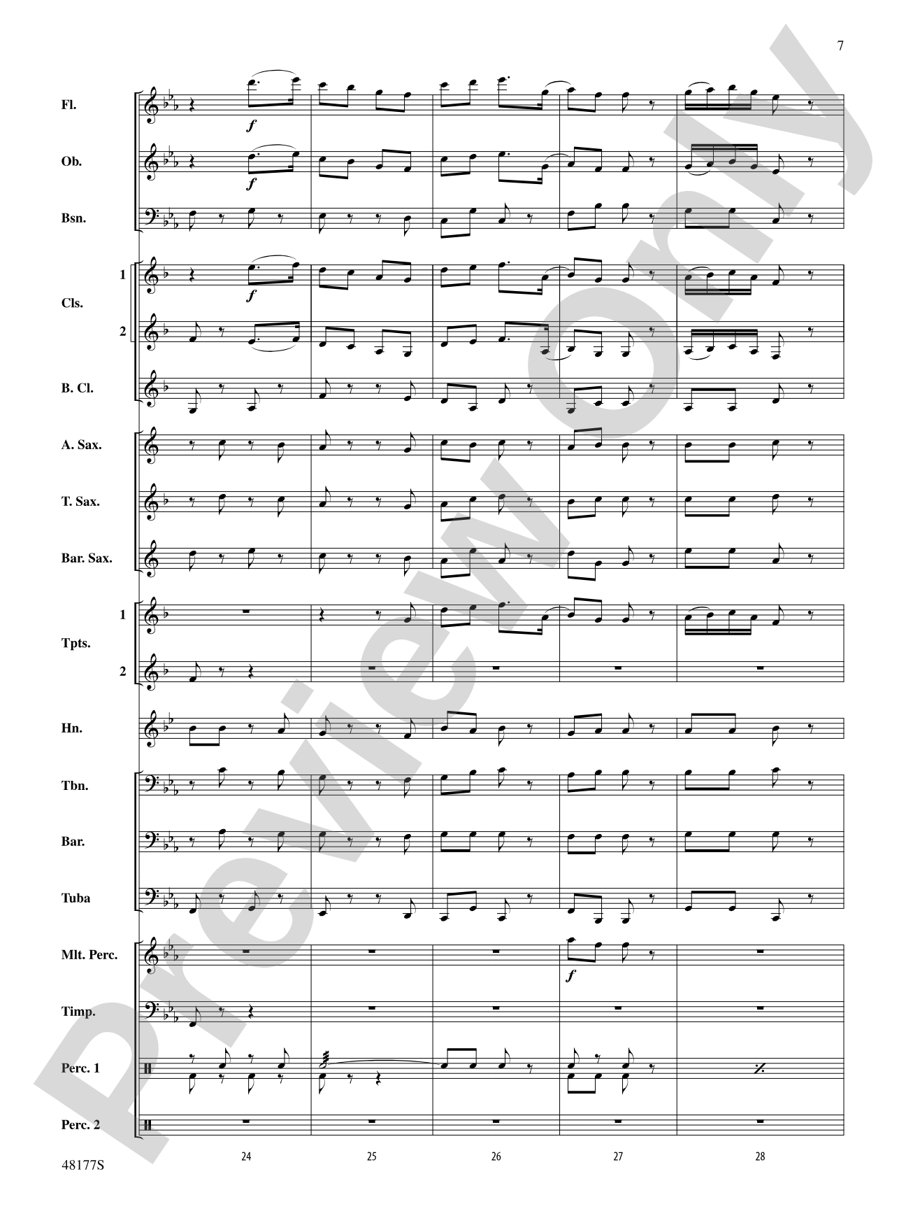 English Folk Song Suite: Concert Band Conductor Score & Parts