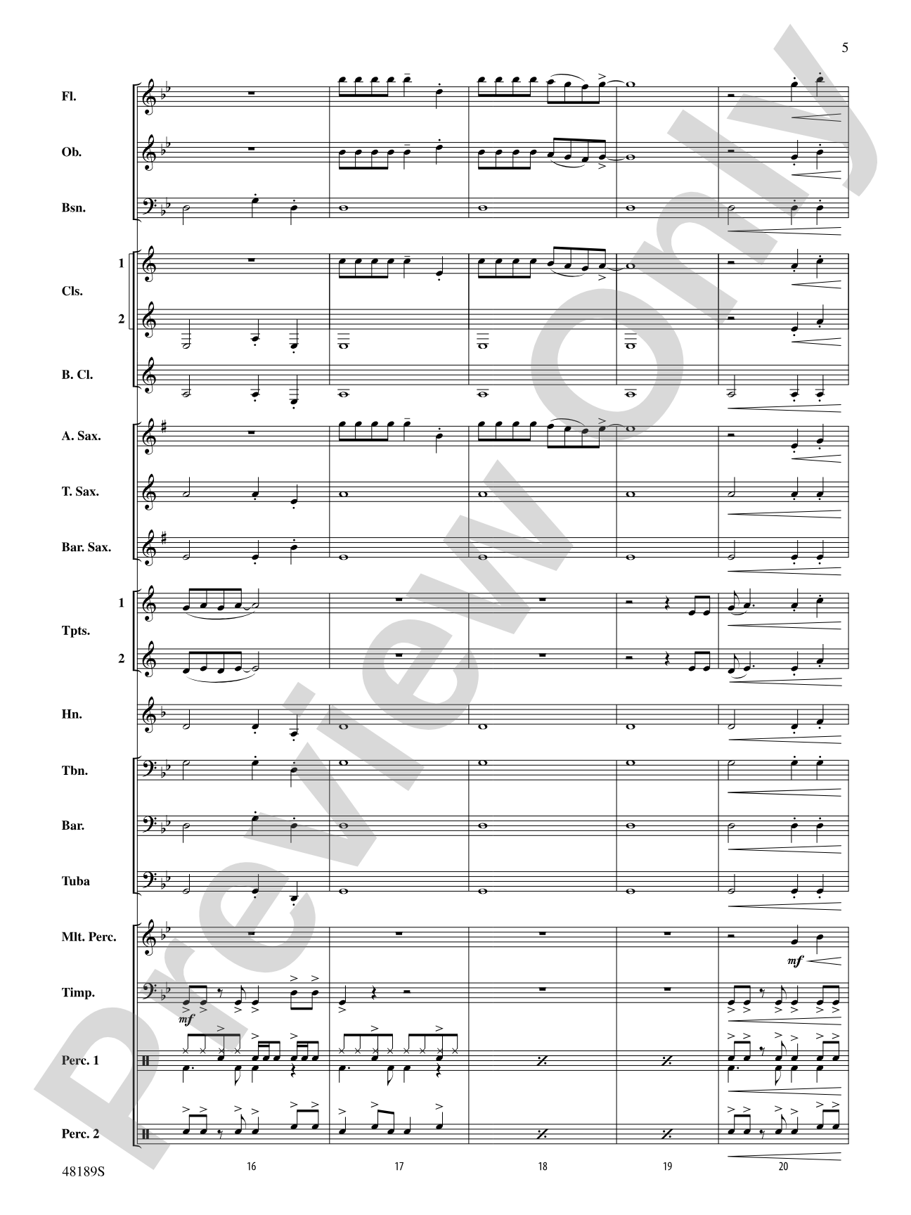 Danger Zone: Concert Band Conductor Score & Parts