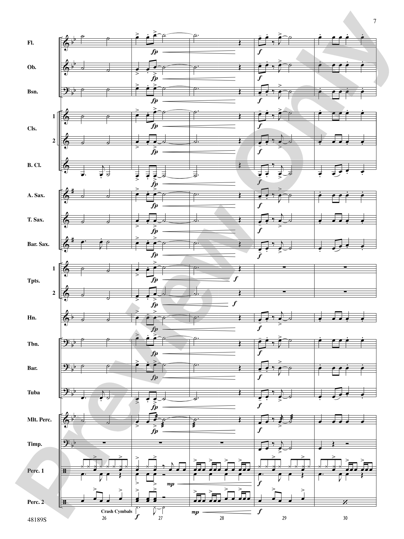 Danger Zone: Concert Band Conductor Score & Parts