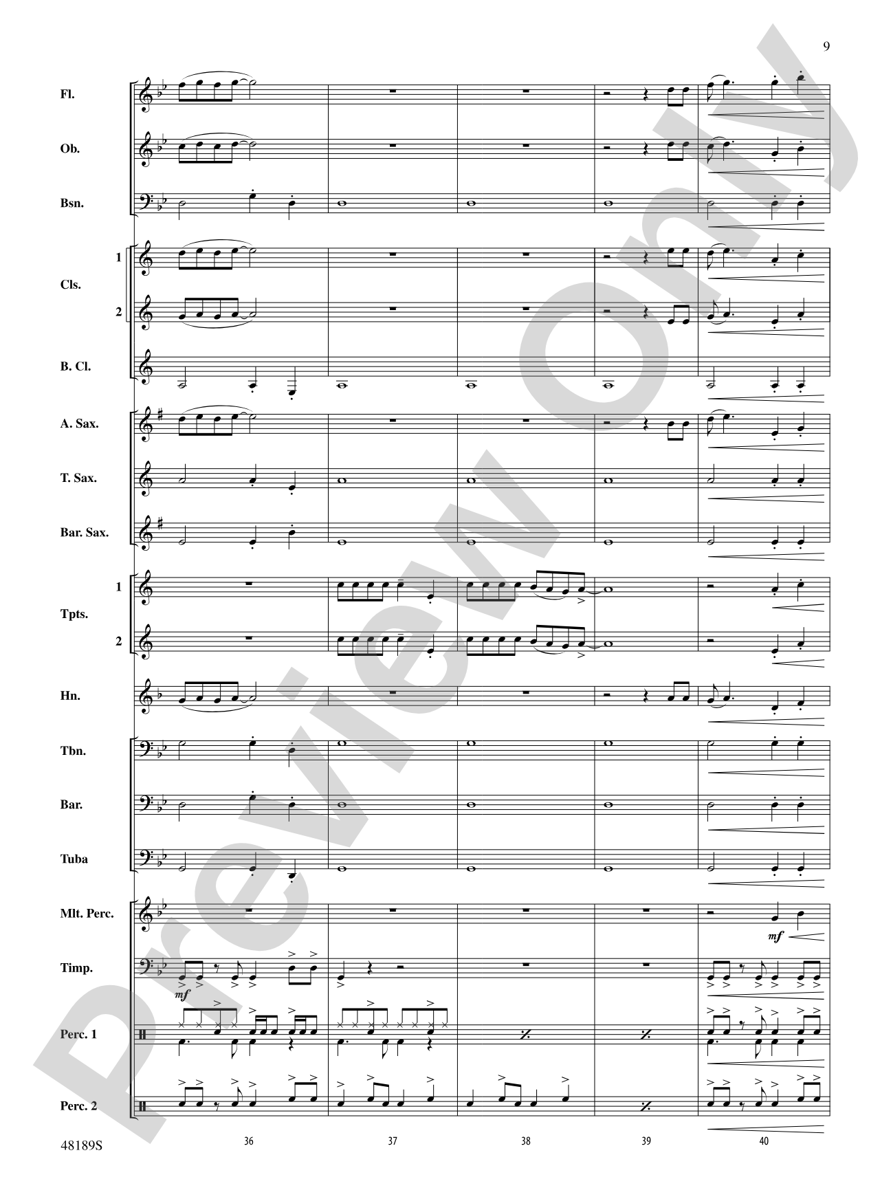 Danger Zone: Concert Band Conductor Score & Parts