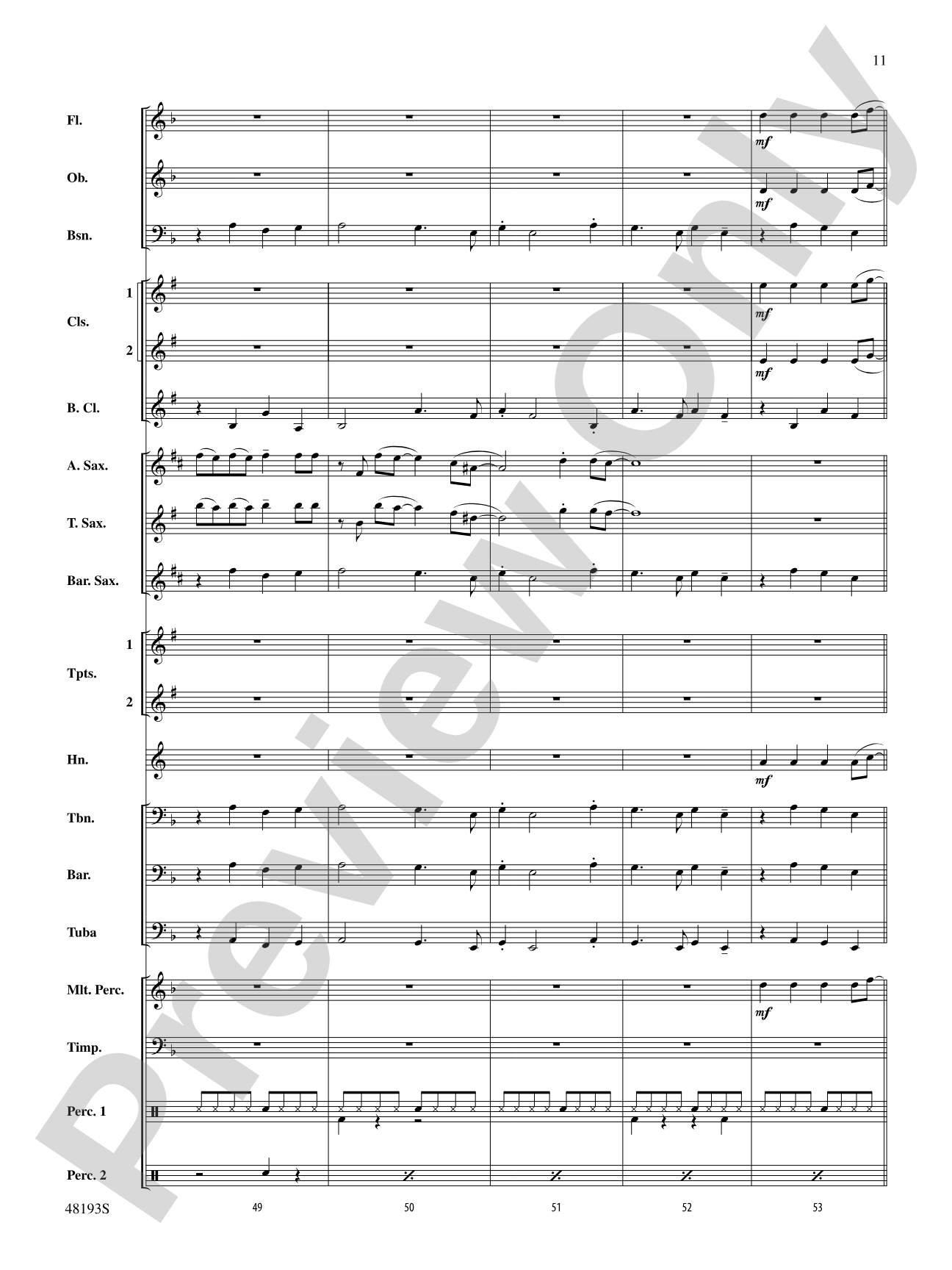 Natural: Concert Band Conductor Score & Parts