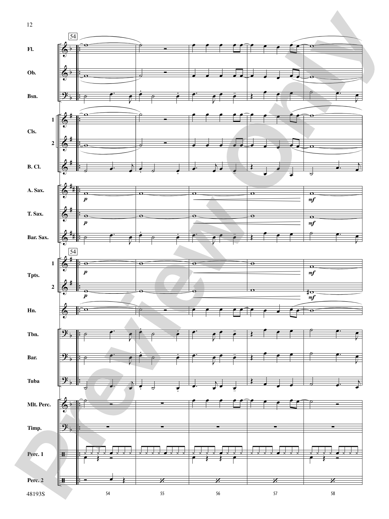 Natural: Concert Band Conductor Score & Parts