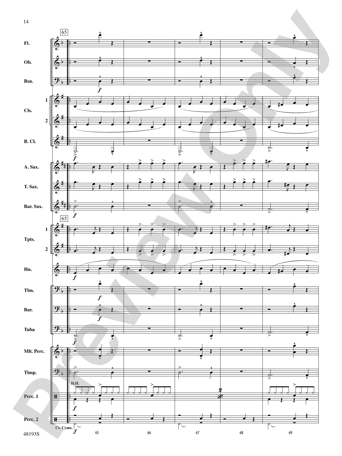 Natural: Concert Band Conductor Score & Parts