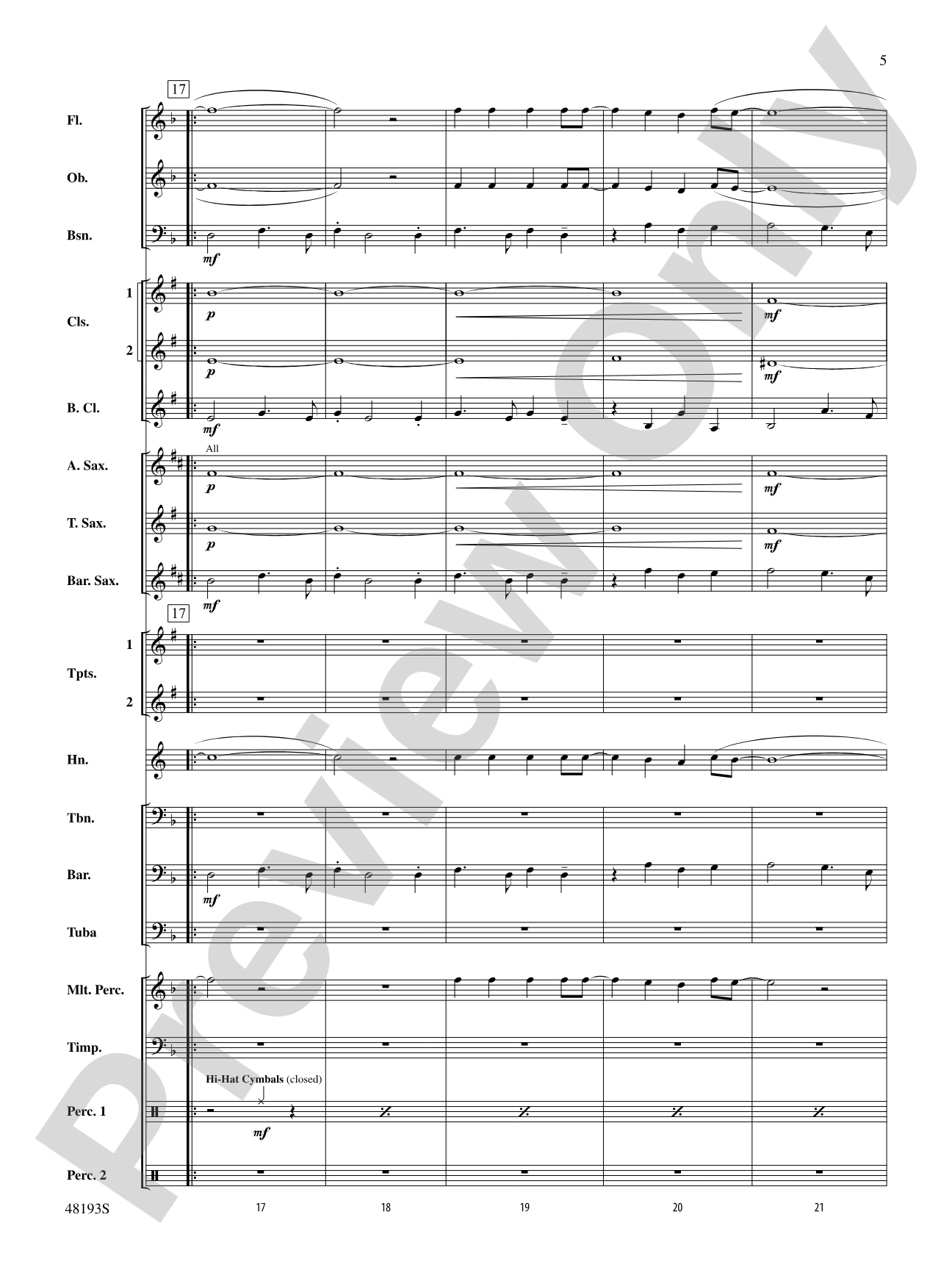 Natural: Concert Band Conductor Score & Parts