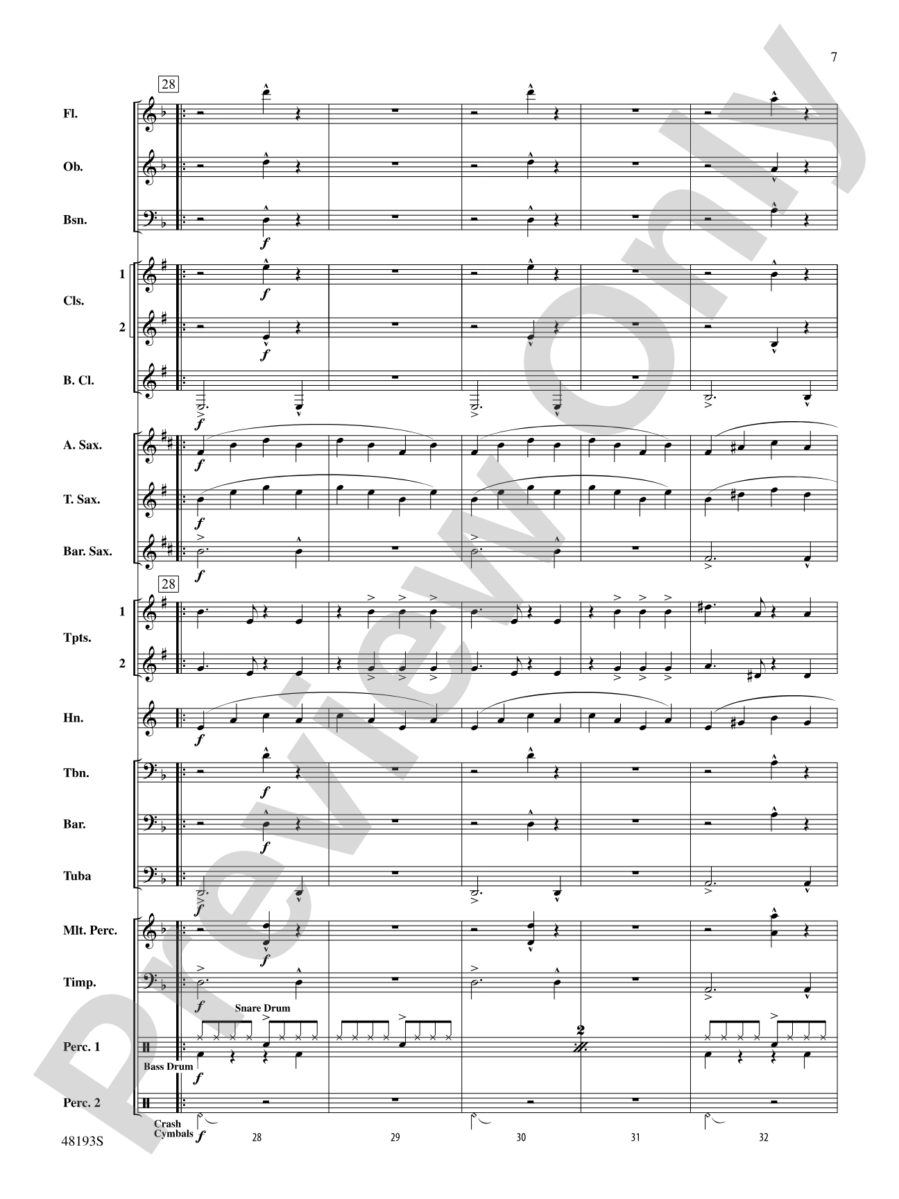 Natural: Concert Band Conductor Score & Parts