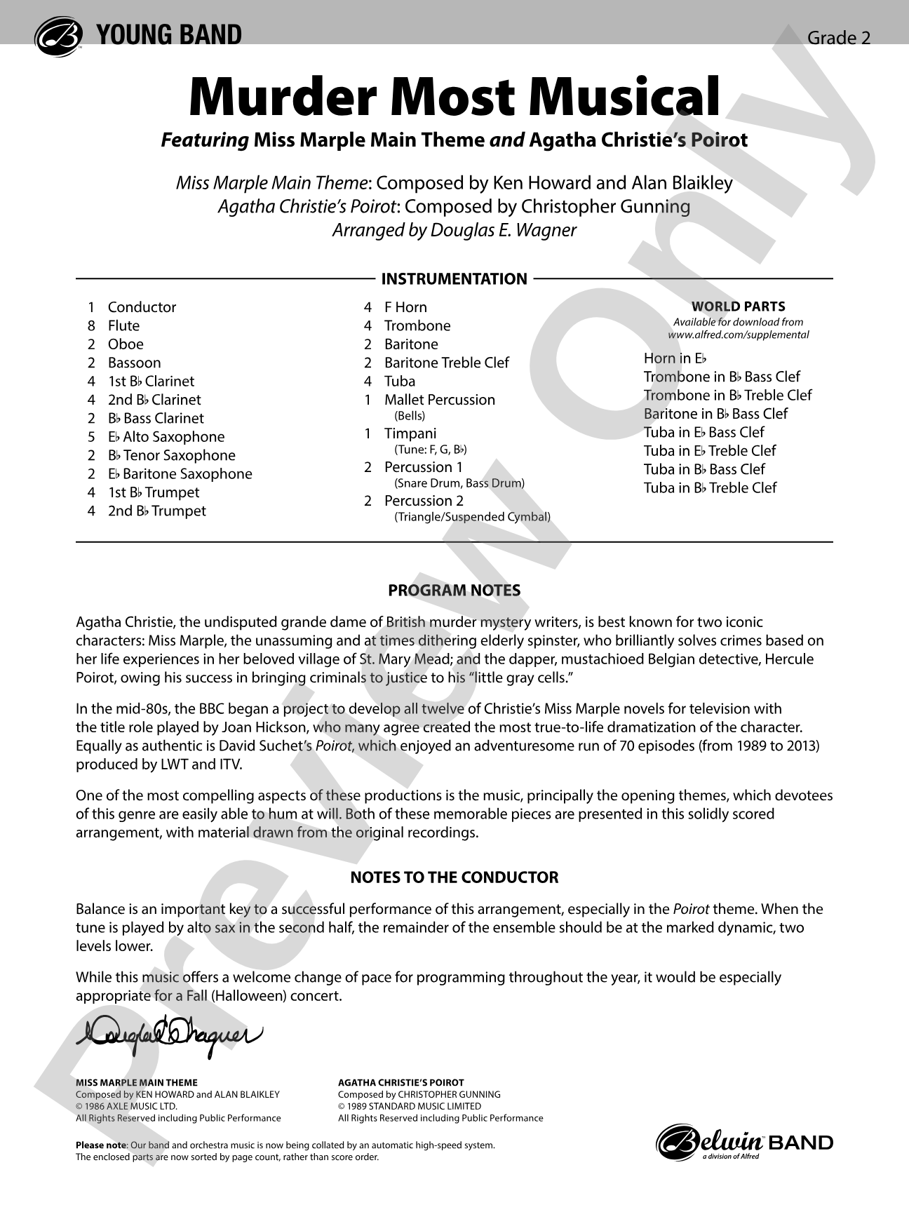 Murder Most Musical: Score