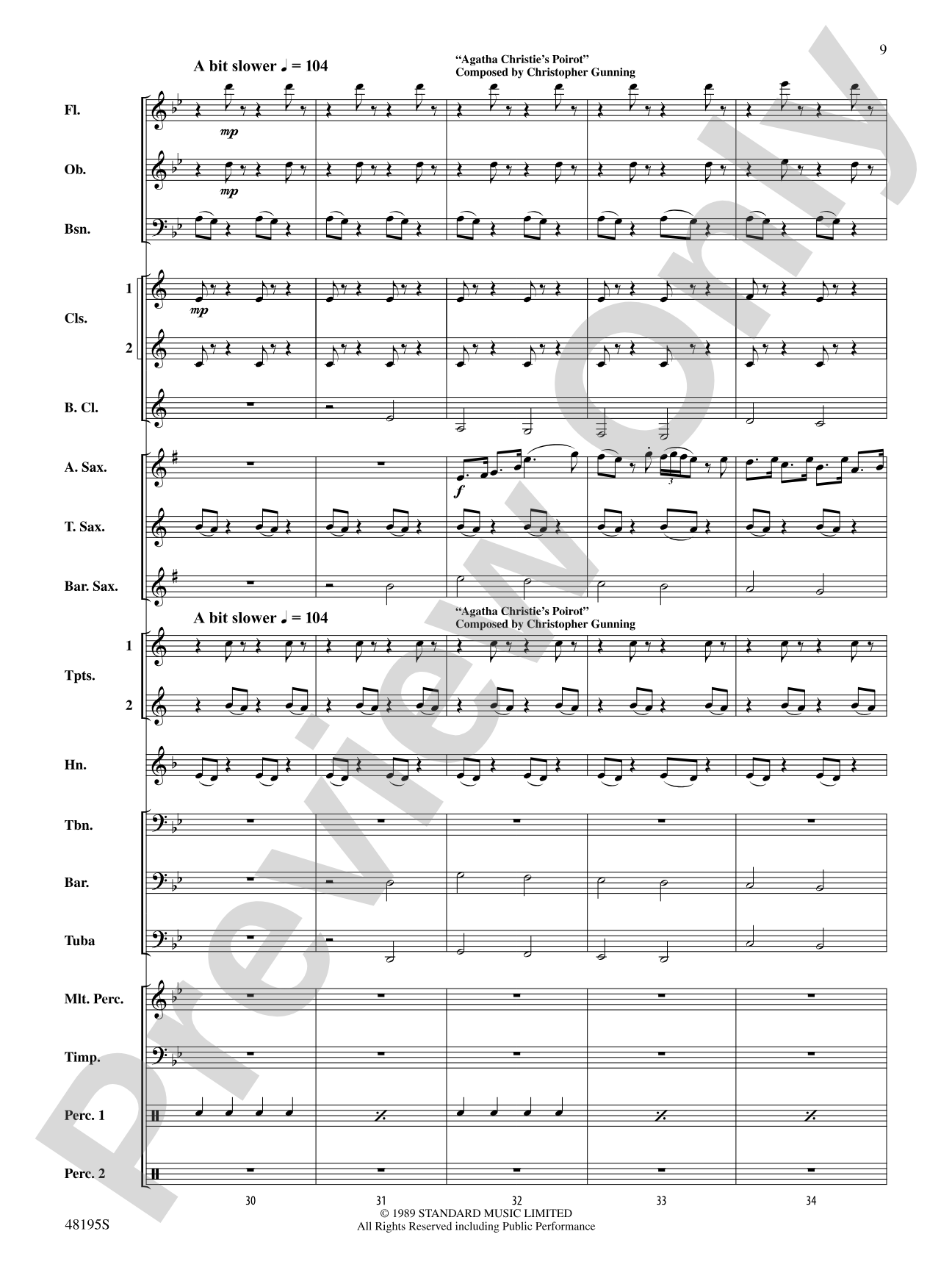 Murder Most Musical: Score