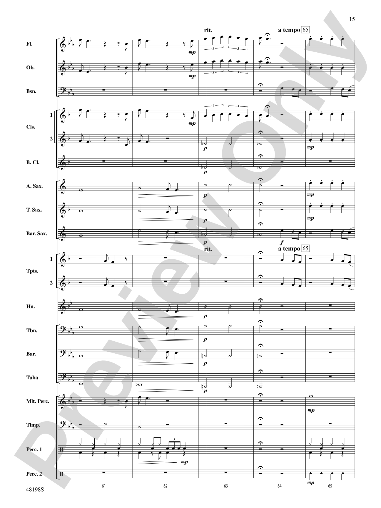 You'll Be Back: Concert Band Conductor Score & Parts