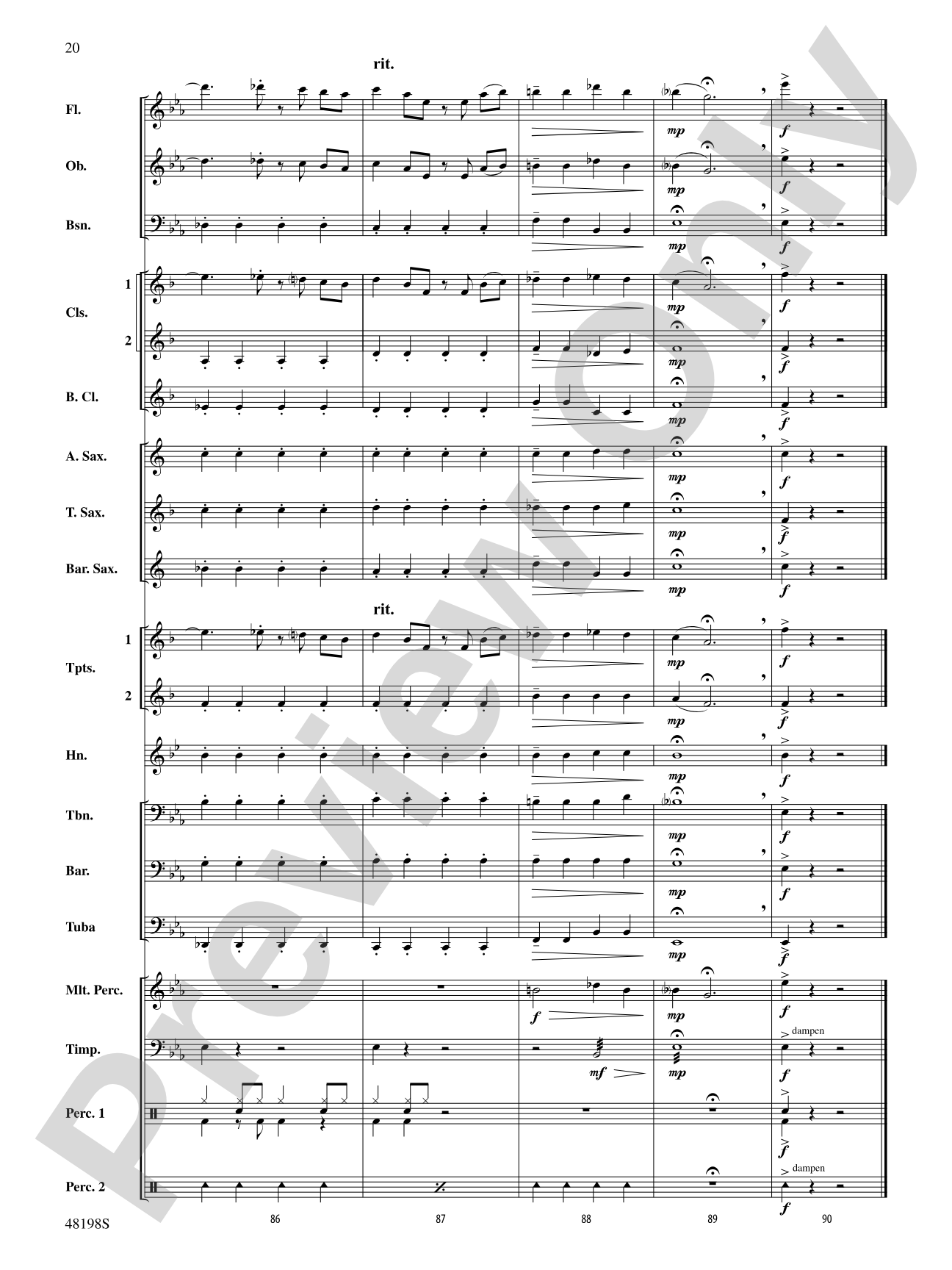 You'll Be Back: Concert Band Conductor Score & Parts