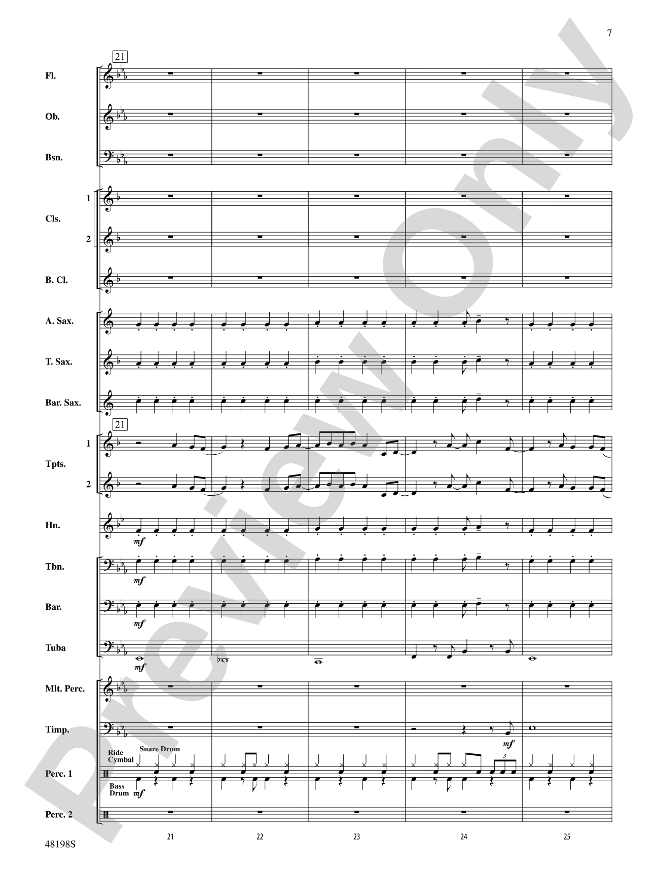 You'll Be Back: Concert Band Conductor Score & Parts