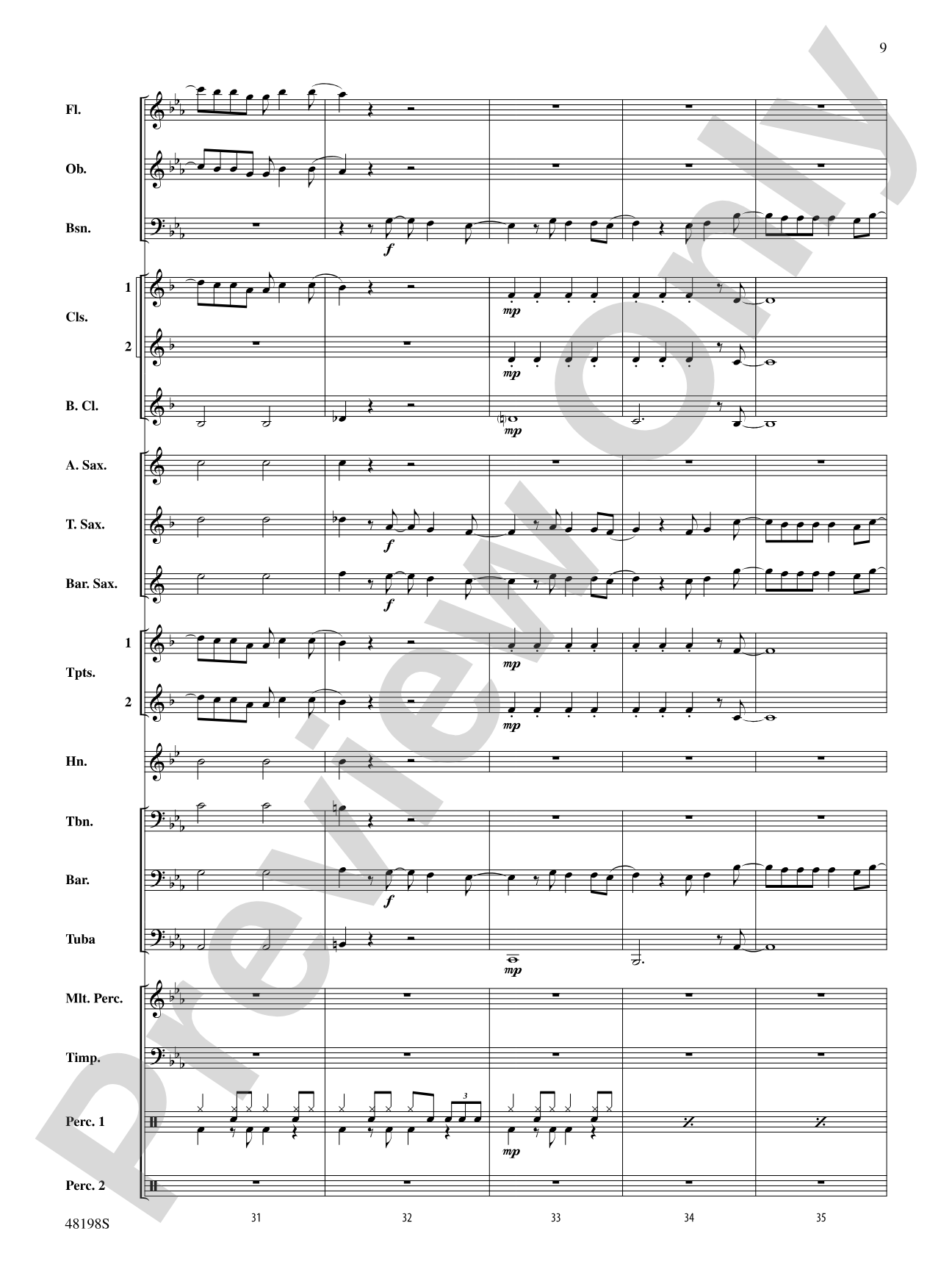 You'll Be Back: Concert Band Conductor Score & Parts