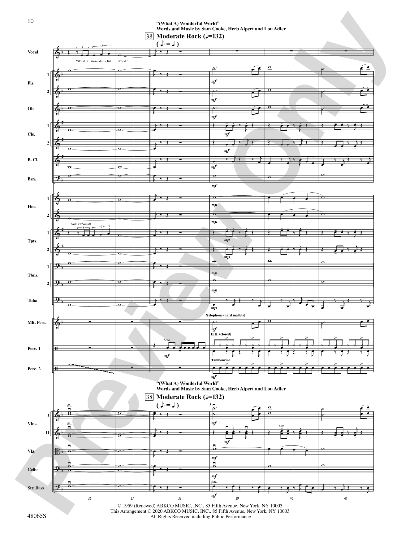 Wonderful Worlds: Score