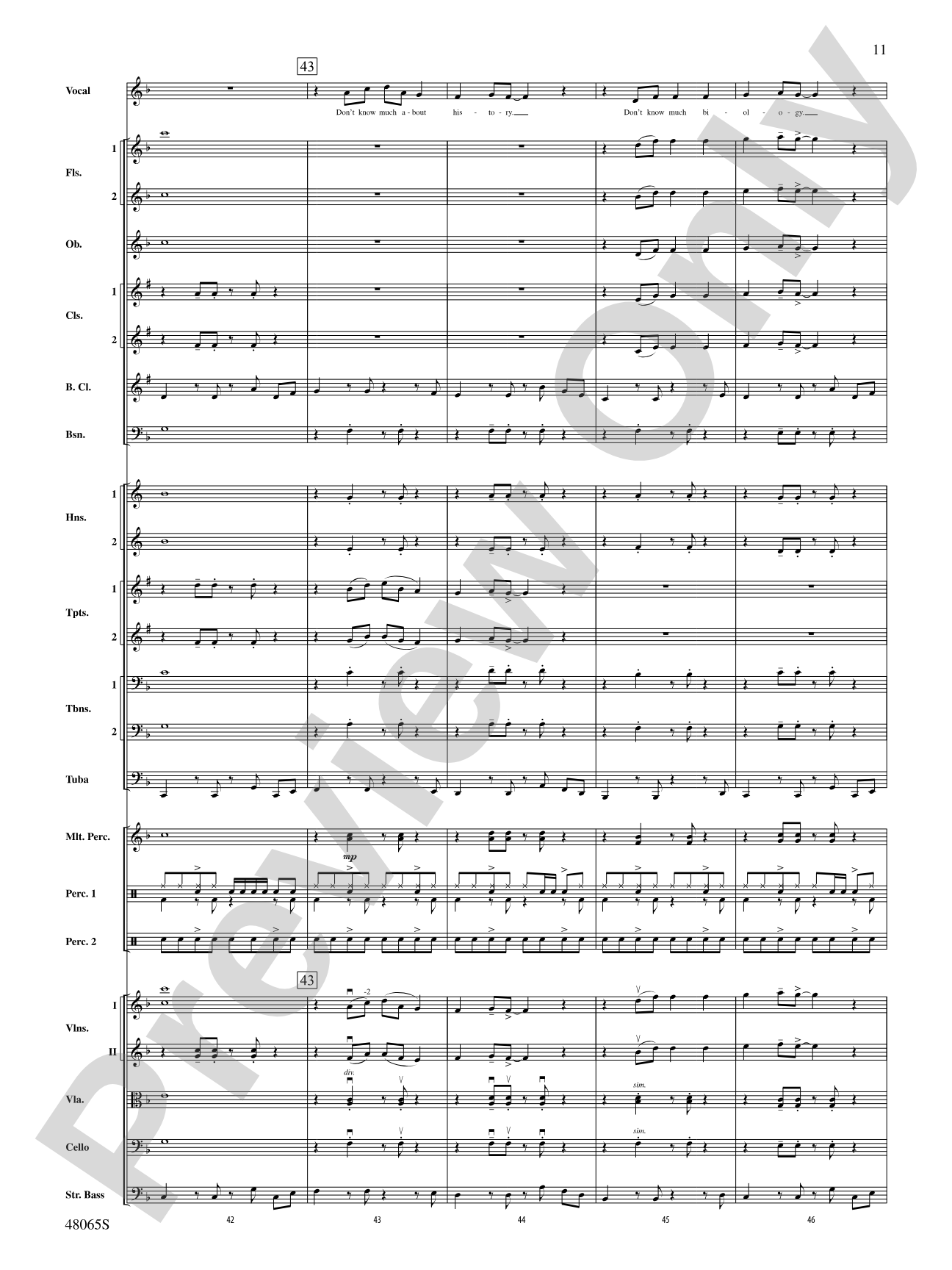 Wonderful Worlds: Score