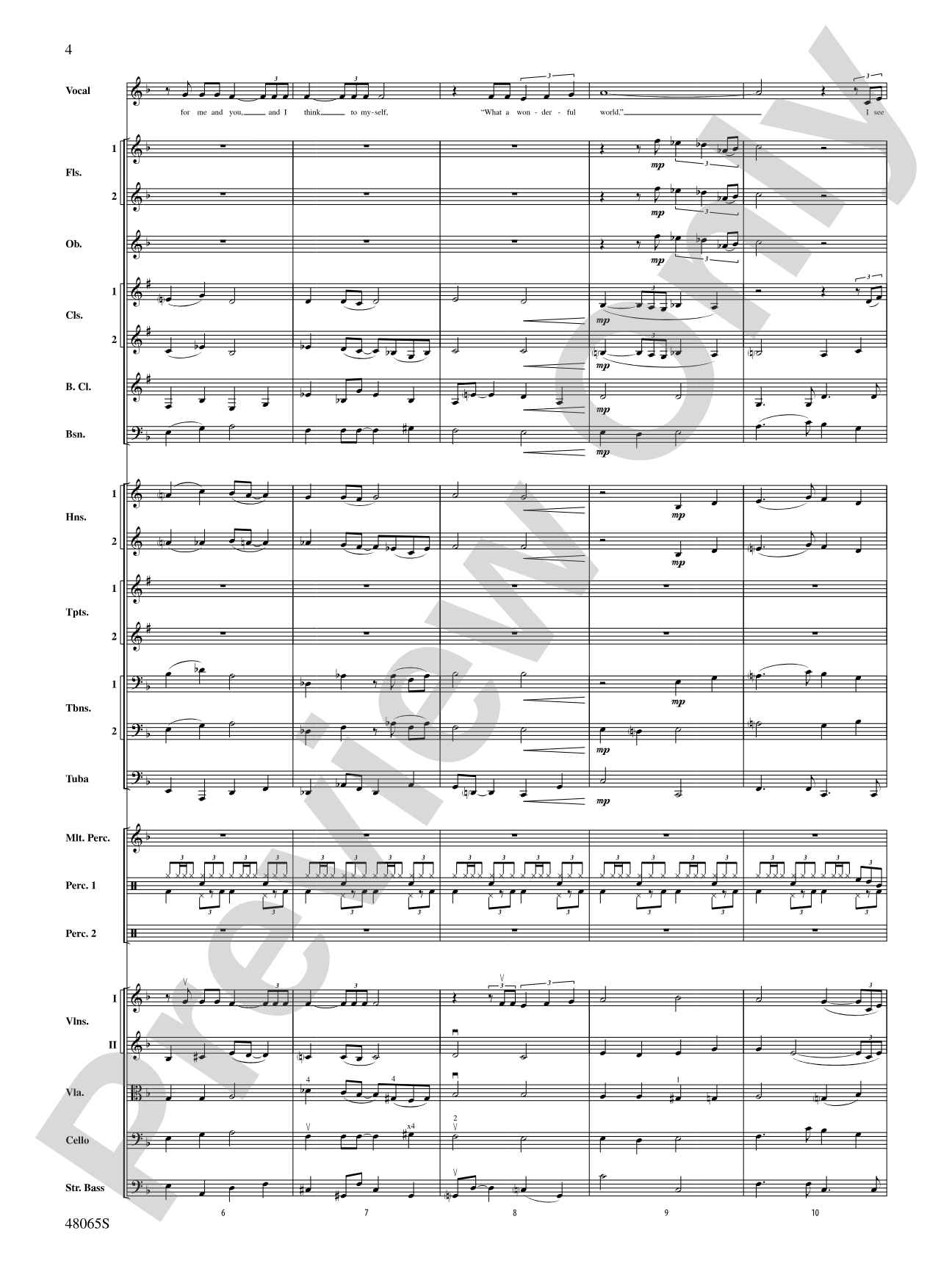 Wonderful Worlds: Score