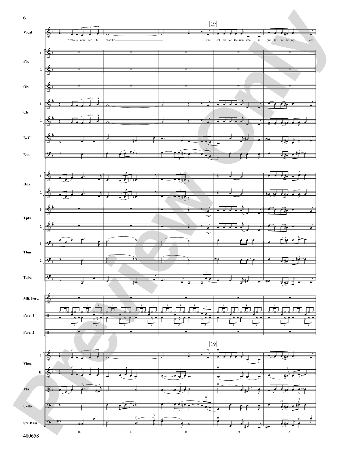 Wonderful Worlds: Score