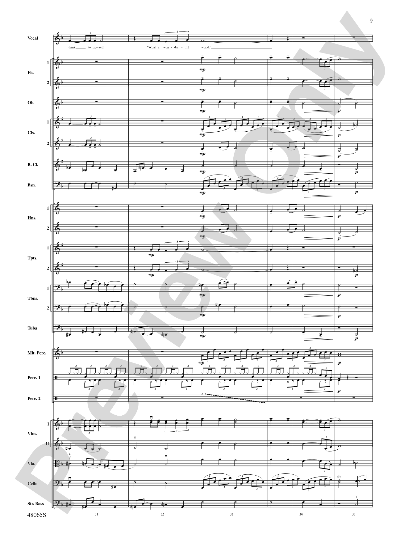 Wonderful Worlds: Score