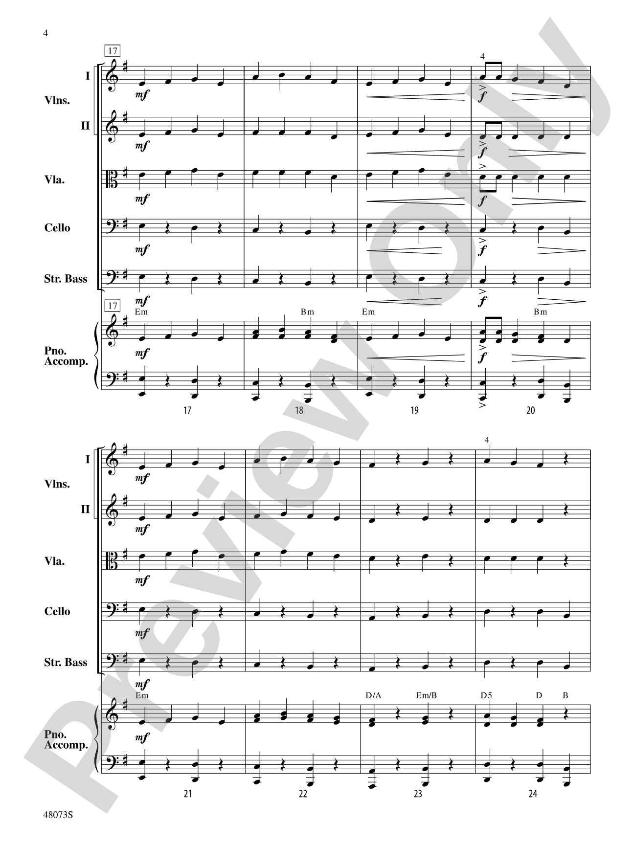 Puttin' on the Pizz: Flexible String Ensemble Score & Parts
