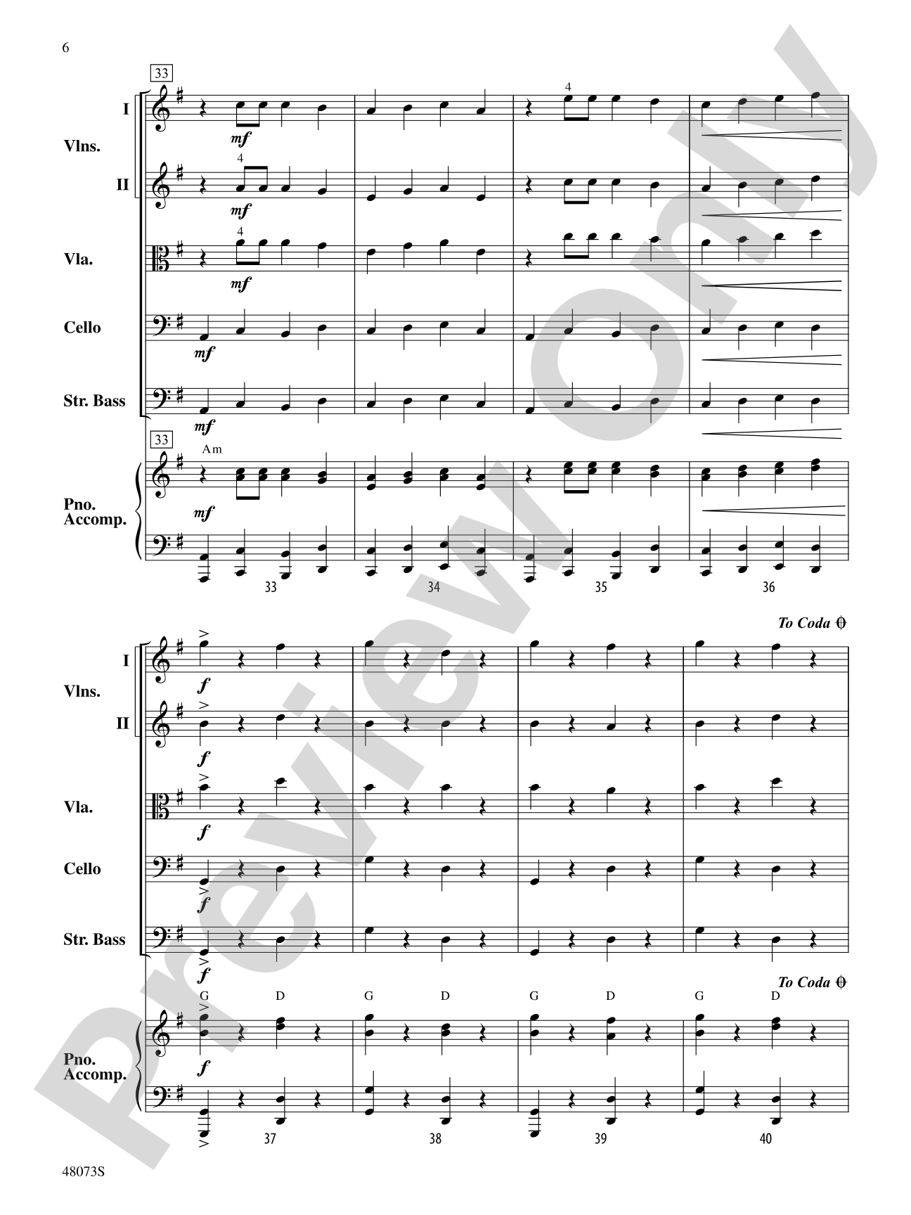 Puttin' on the Pizz: Flexible String Ensemble Score & Parts