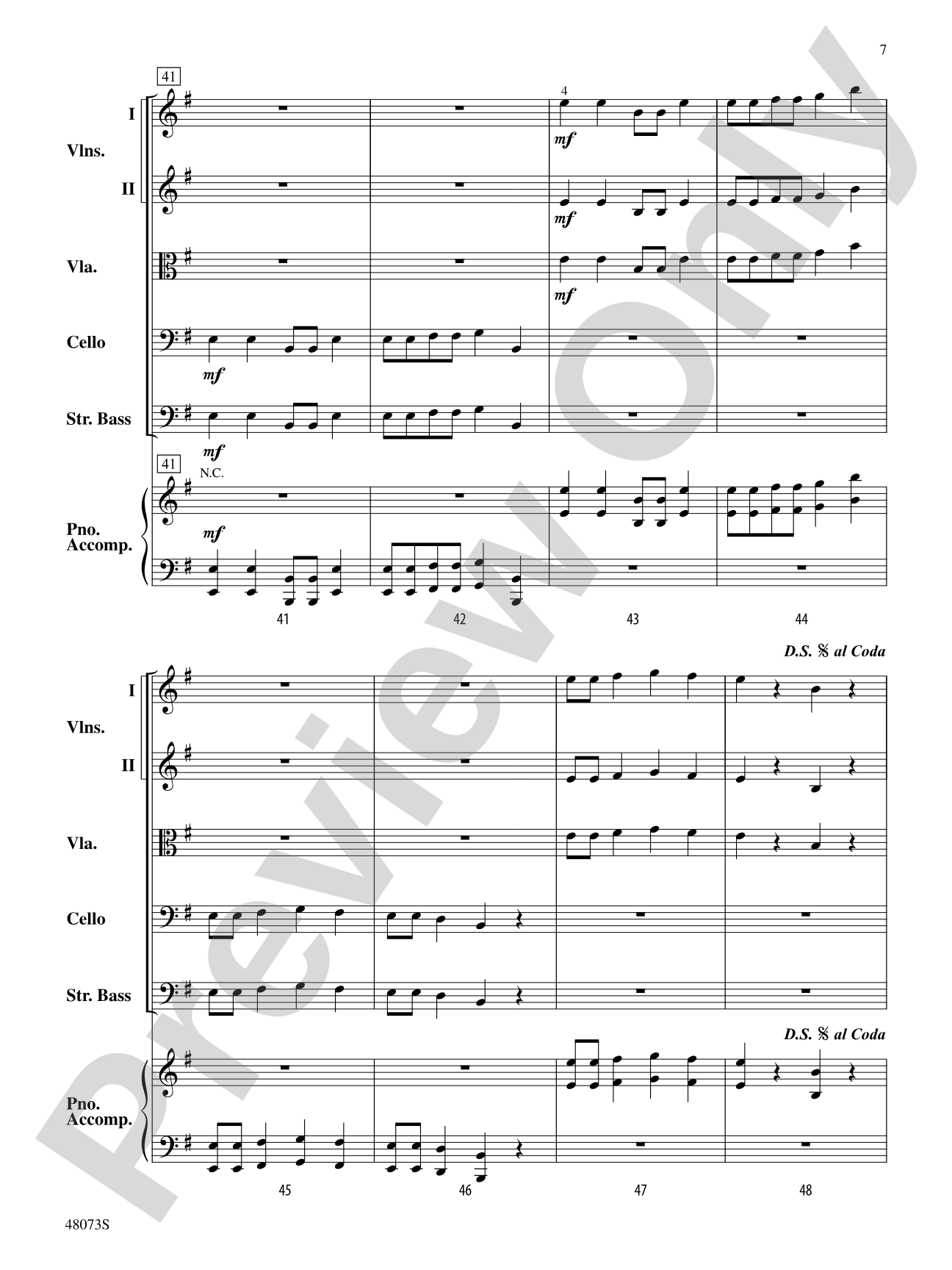Puttin' on the Pizz: Flexible String Ensemble Score & Parts