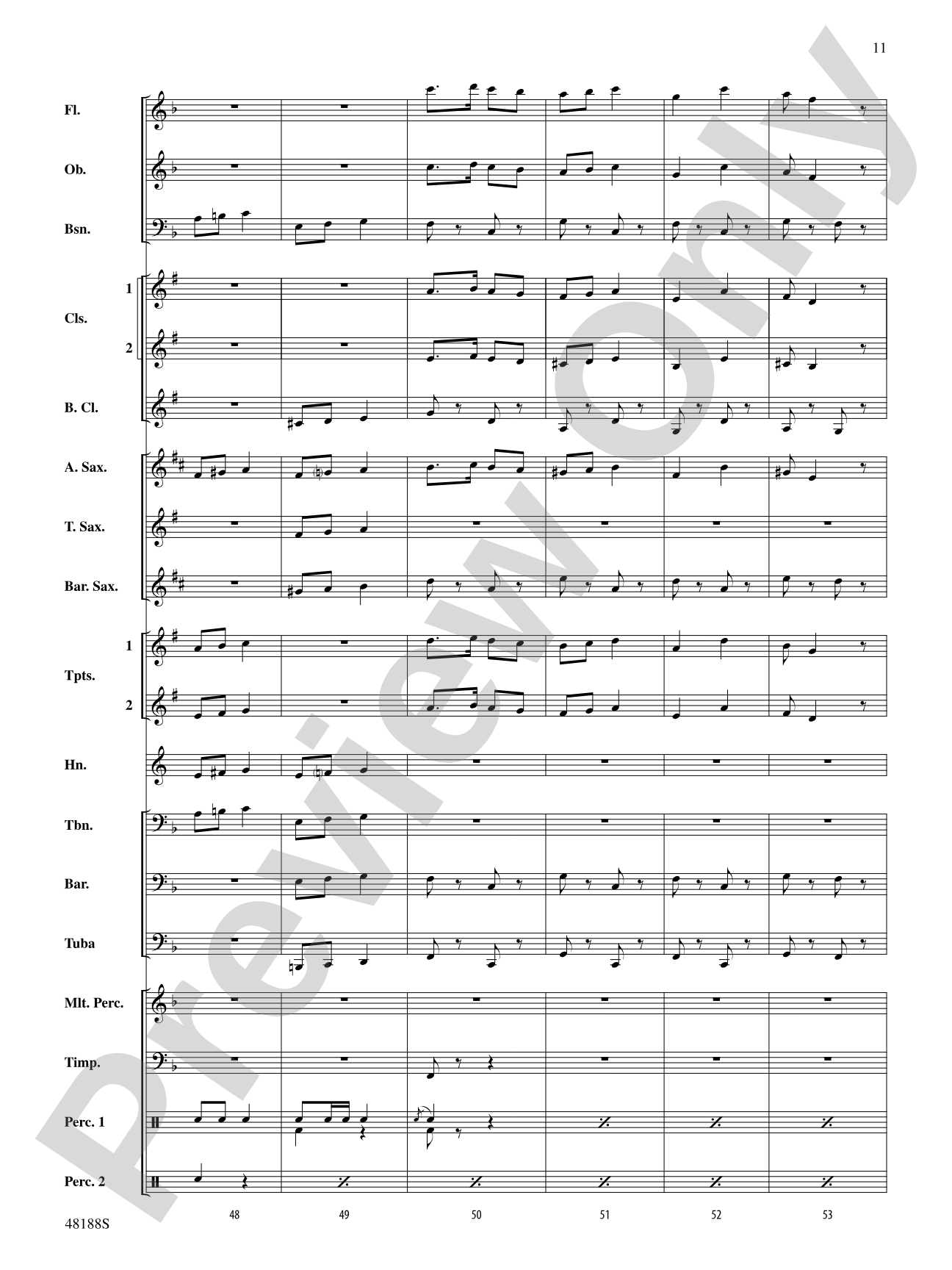Variations on L. B. I. F. D.: Concert Band Conductor Score & Parts