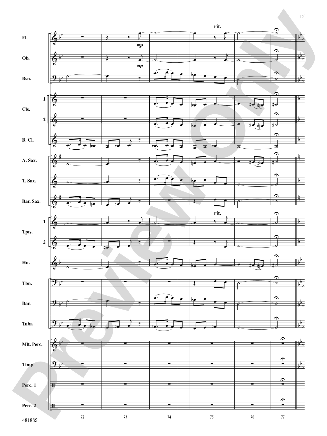Variations on L. B. I. F. D.: Concert Band Conductor Score & Parts