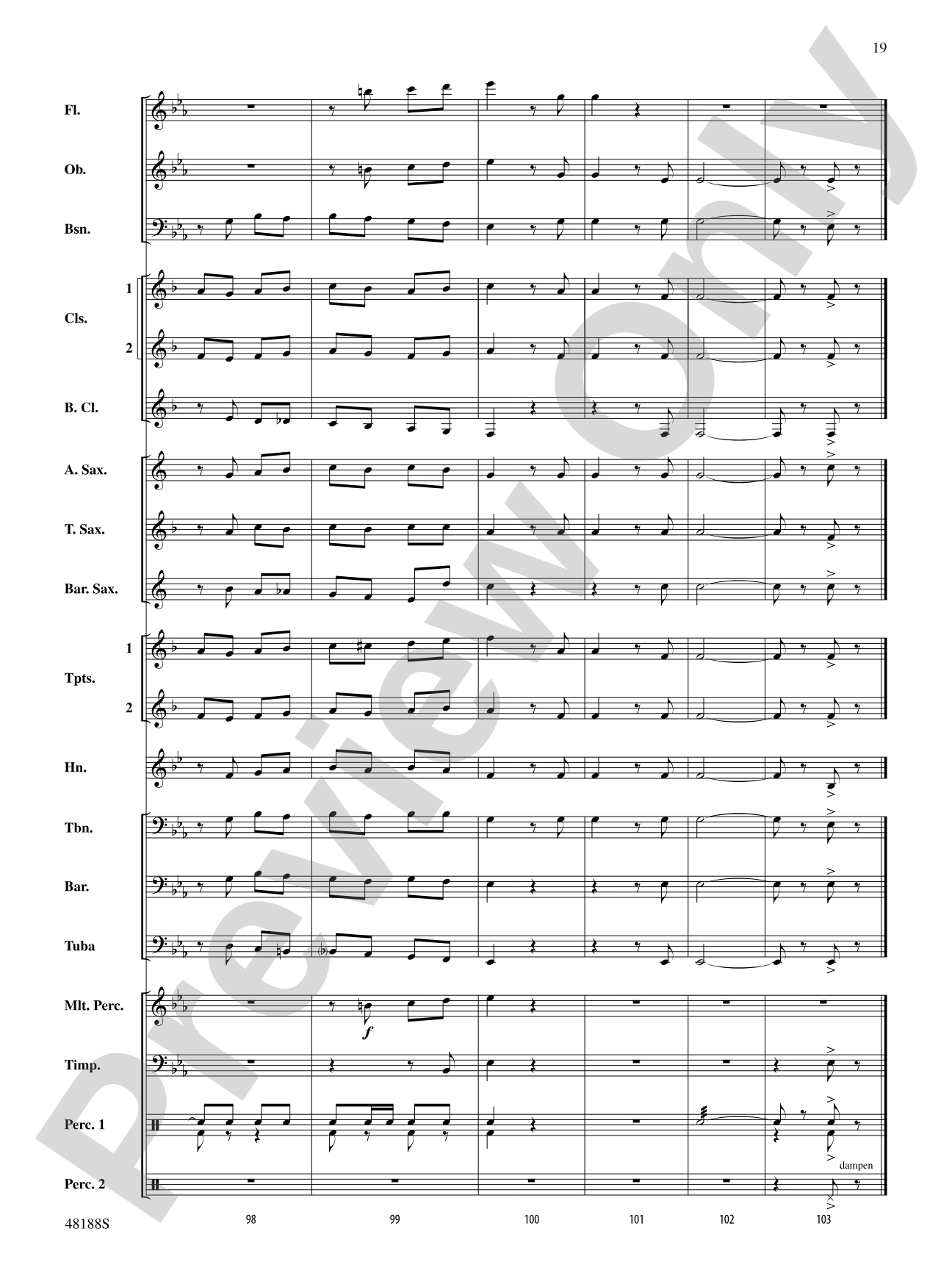 Variations on L. B. I. F. D.: Concert Band Conductor Score & Parts