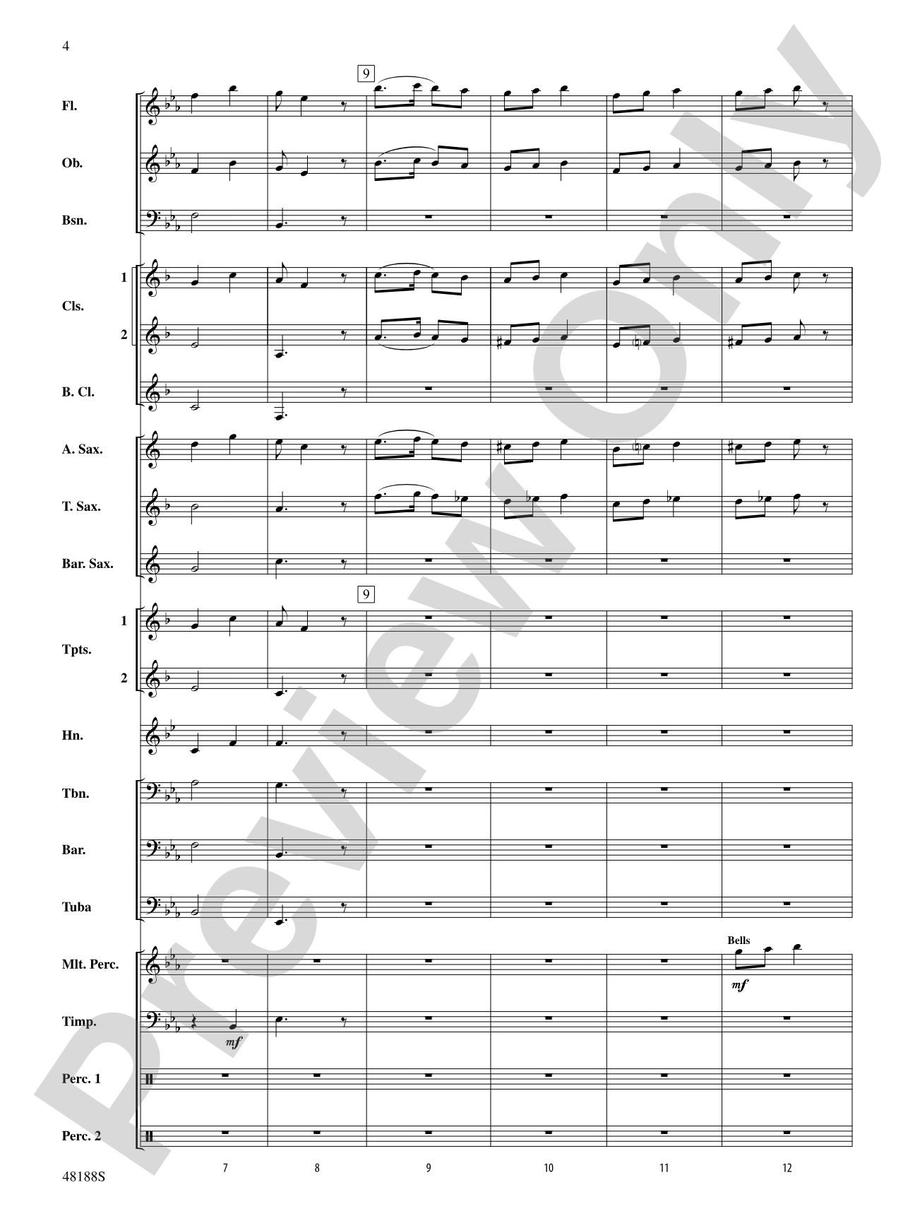 Variations on L. B. I. F. D.: Concert Band Conductor Score & Parts