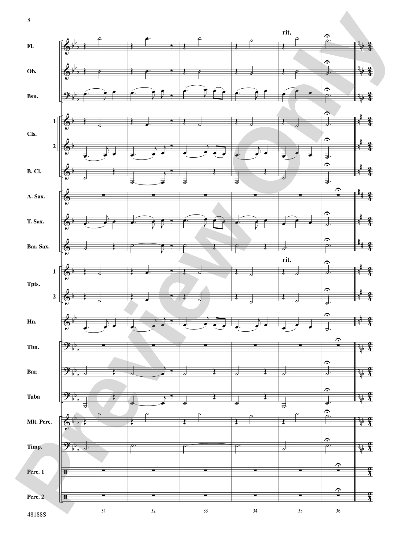 Variations on L. B. I. F. D.: Concert Band Conductor Score & Parts