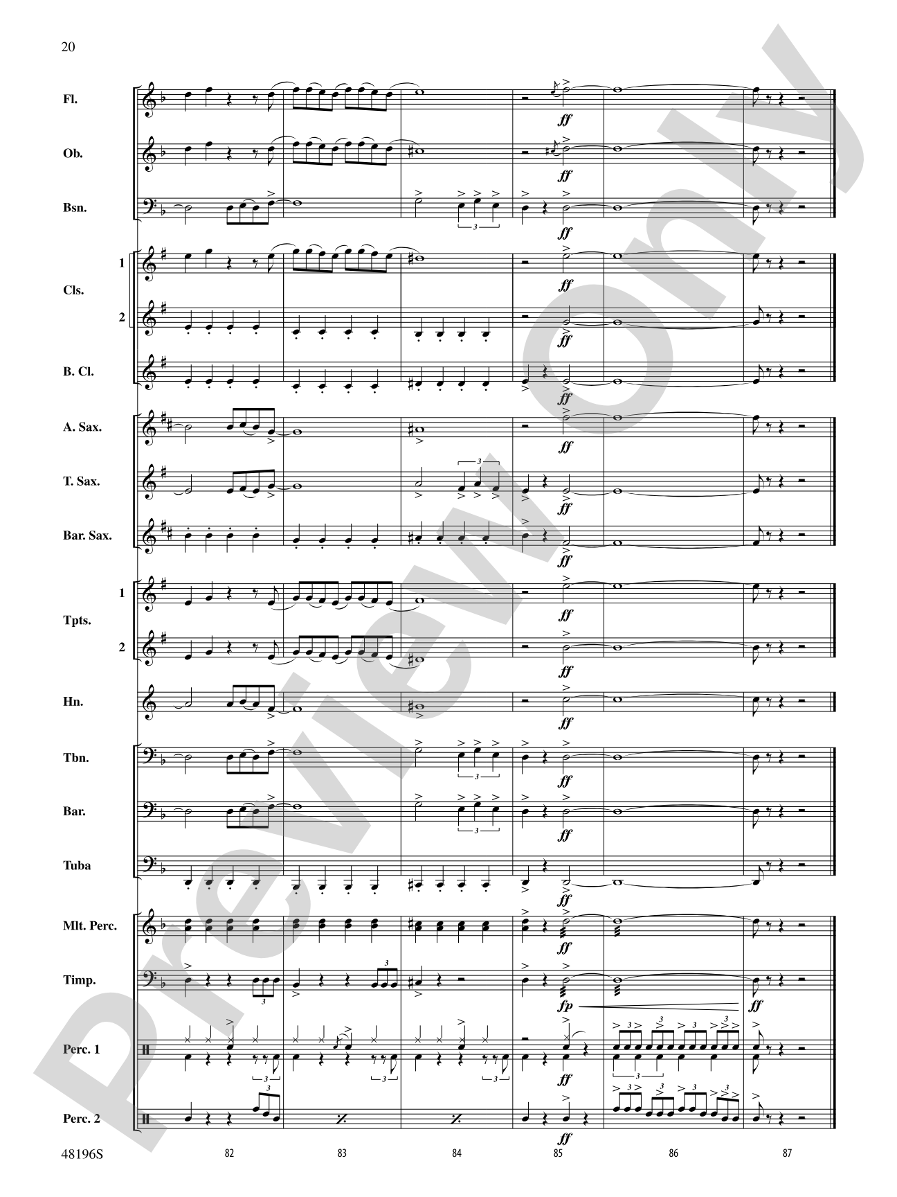 Believer: Concert Band Conductor Score & Parts