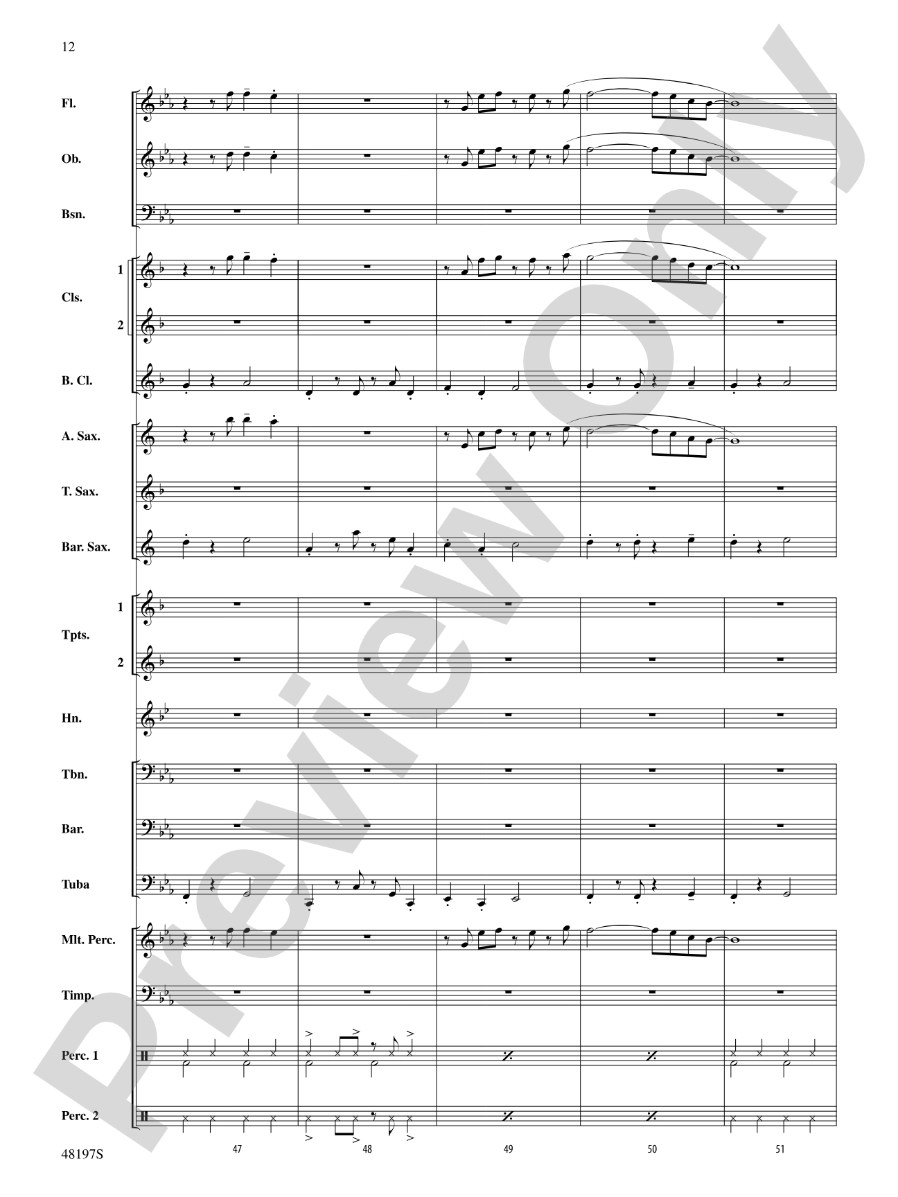 Liar: Concert Band Conductor Score & Parts