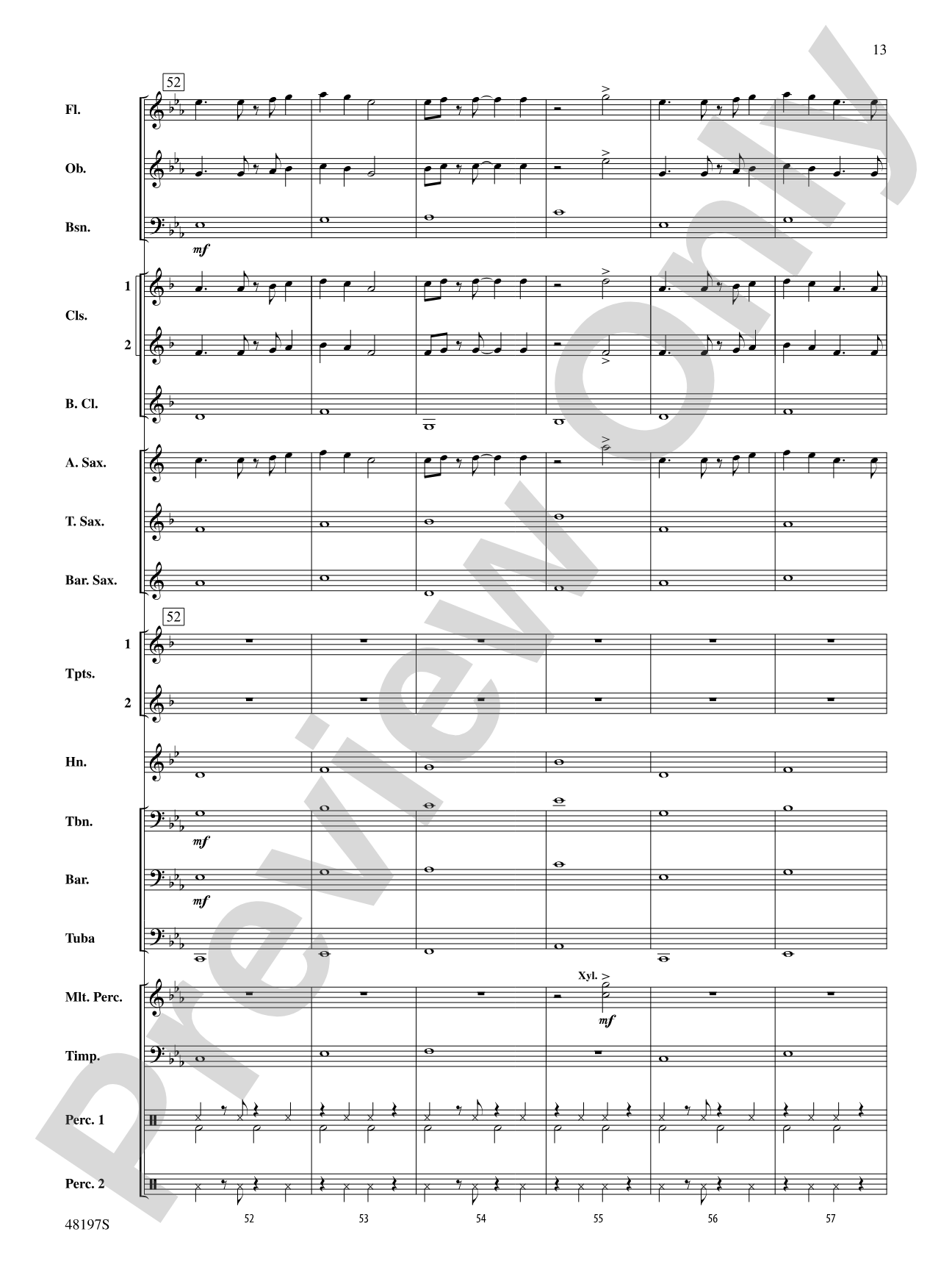 Liar: Concert Band Conductor Score & Parts