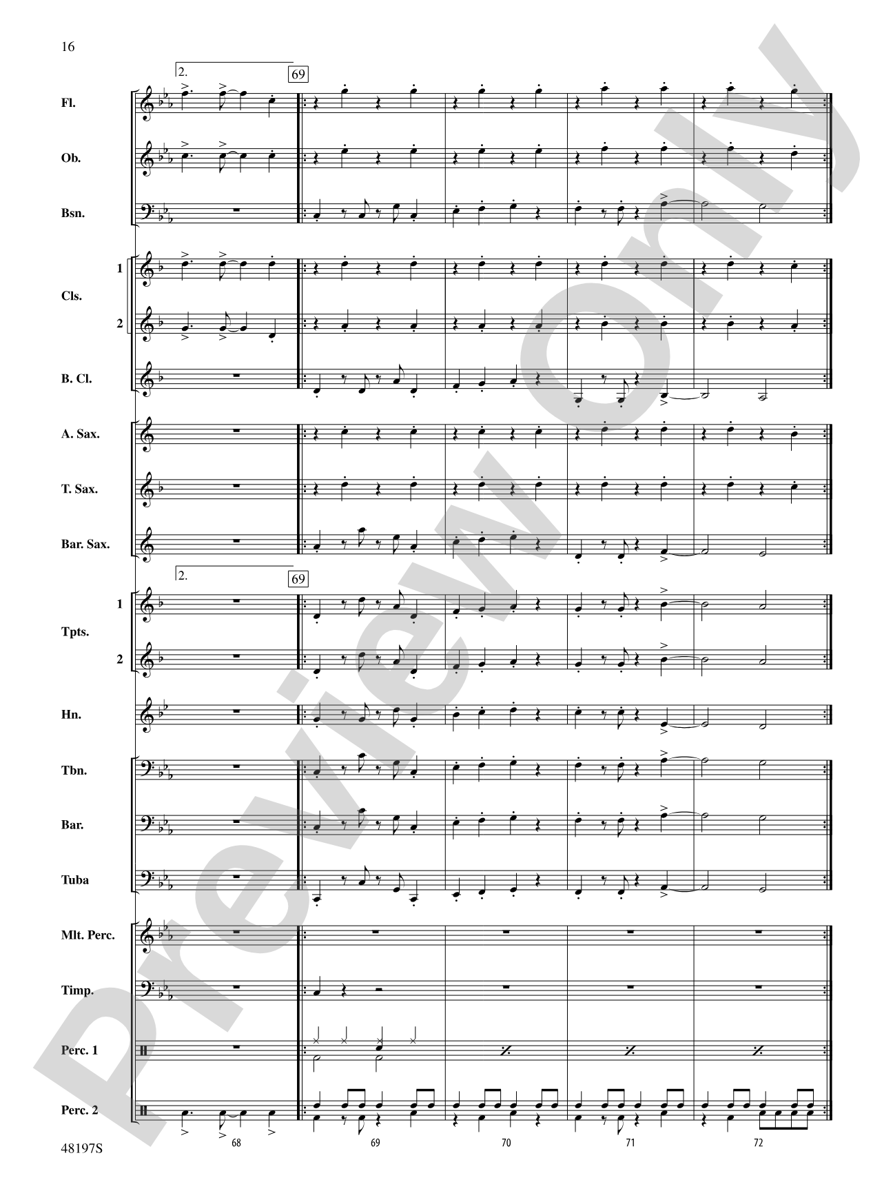 Liar: Concert Band Conductor Score & Parts