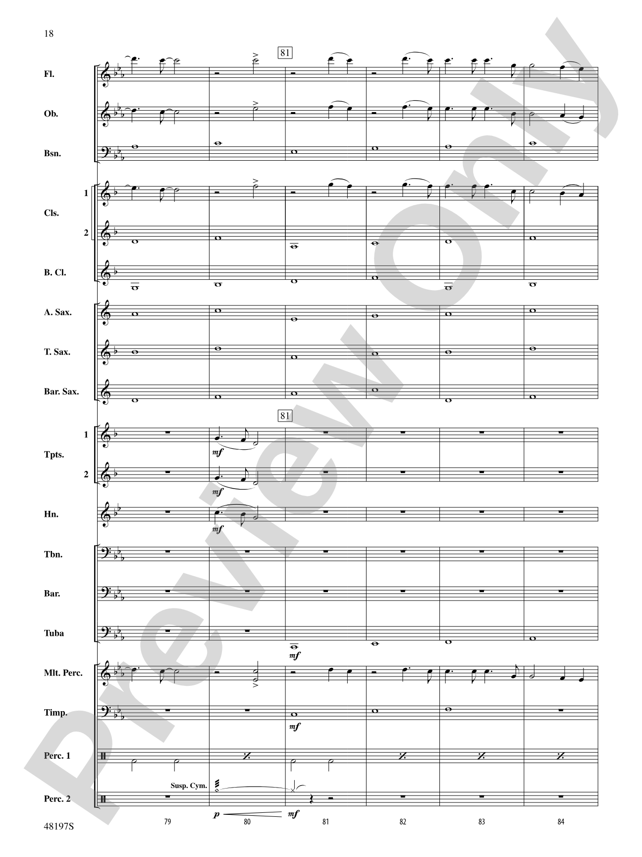 Liar: Concert Band Conductor Score & Parts