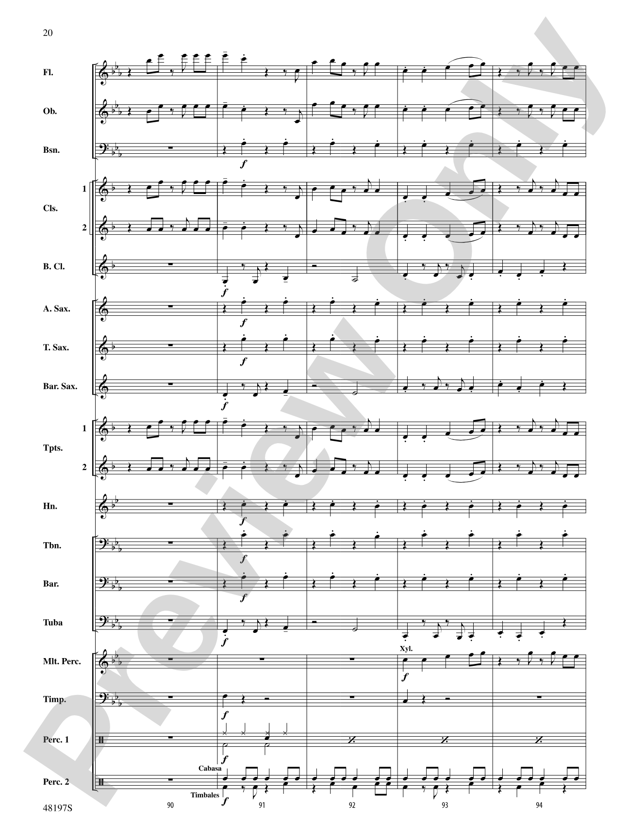 Liar: Concert Band Conductor Score & Parts
