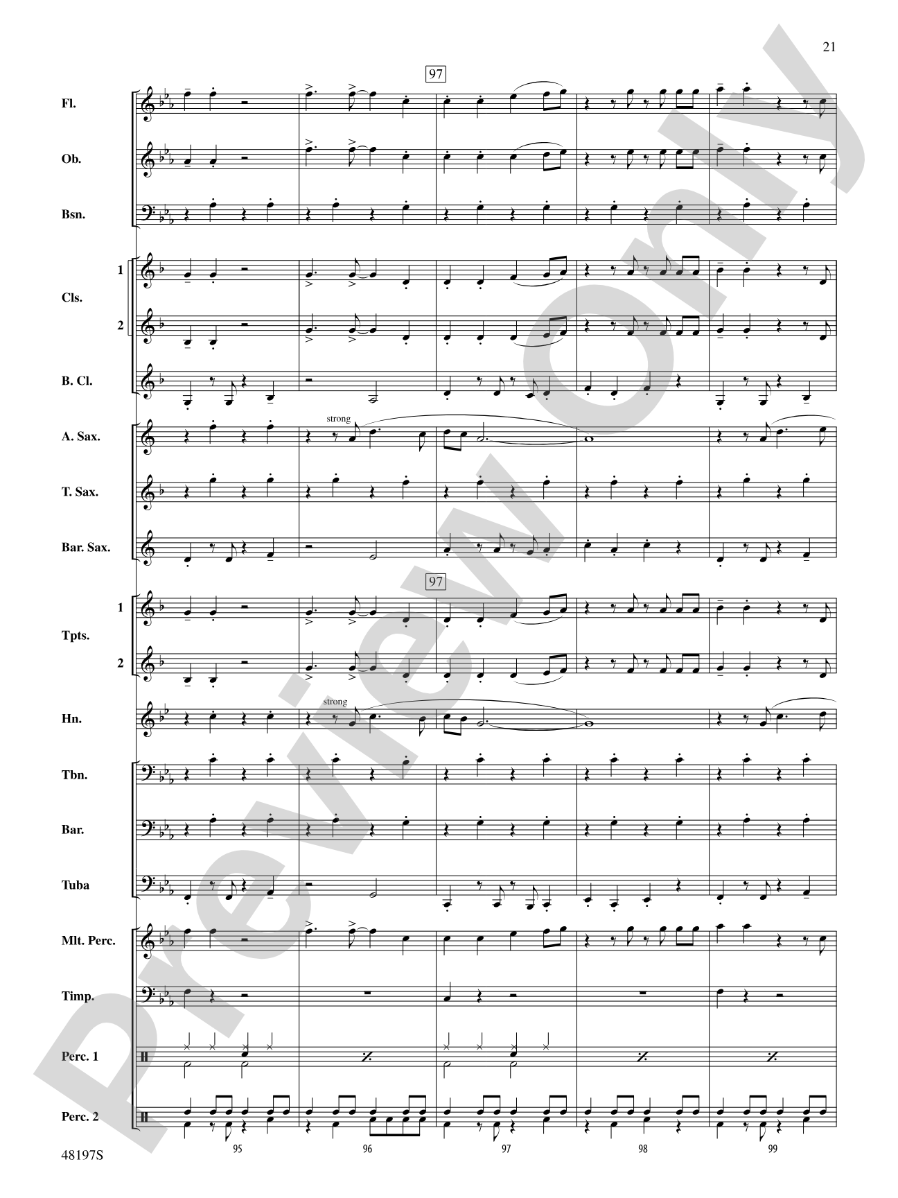 Liar: Concert Band Conductor Score & Parts