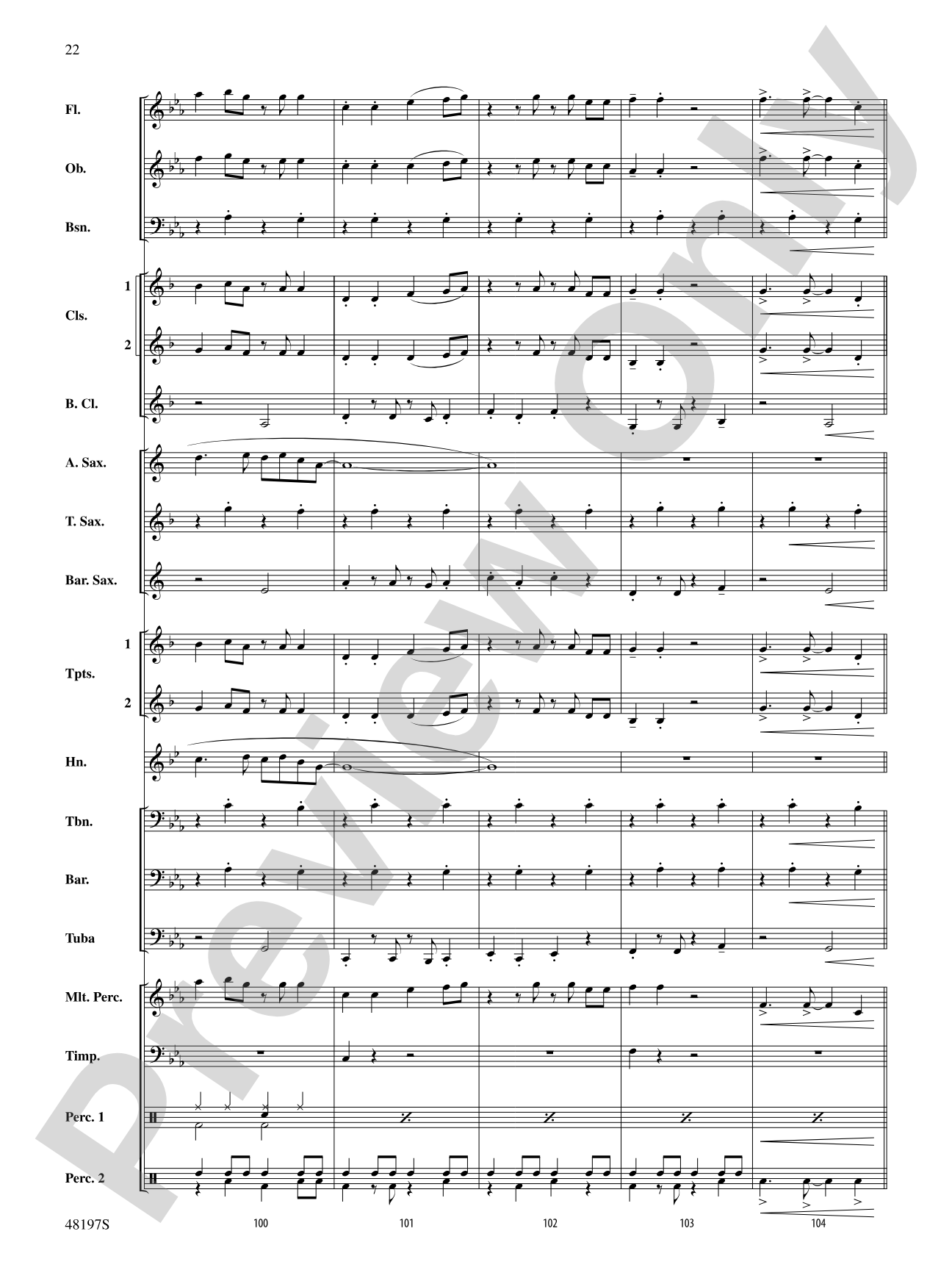 Liar: Concert Band Conductor Score & Parts