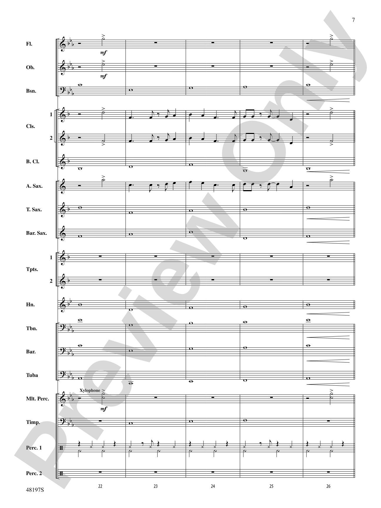 Liar: Concert Band Conductor Score & Parts