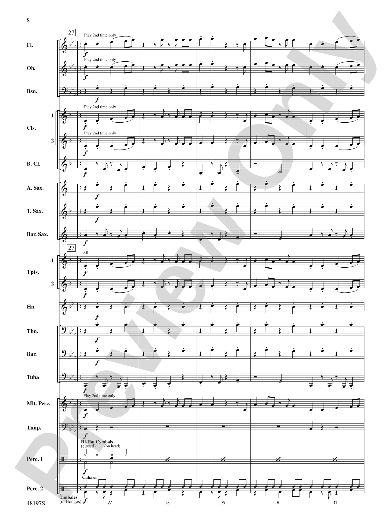 Liar: Concert Band Conductor Score & Parts